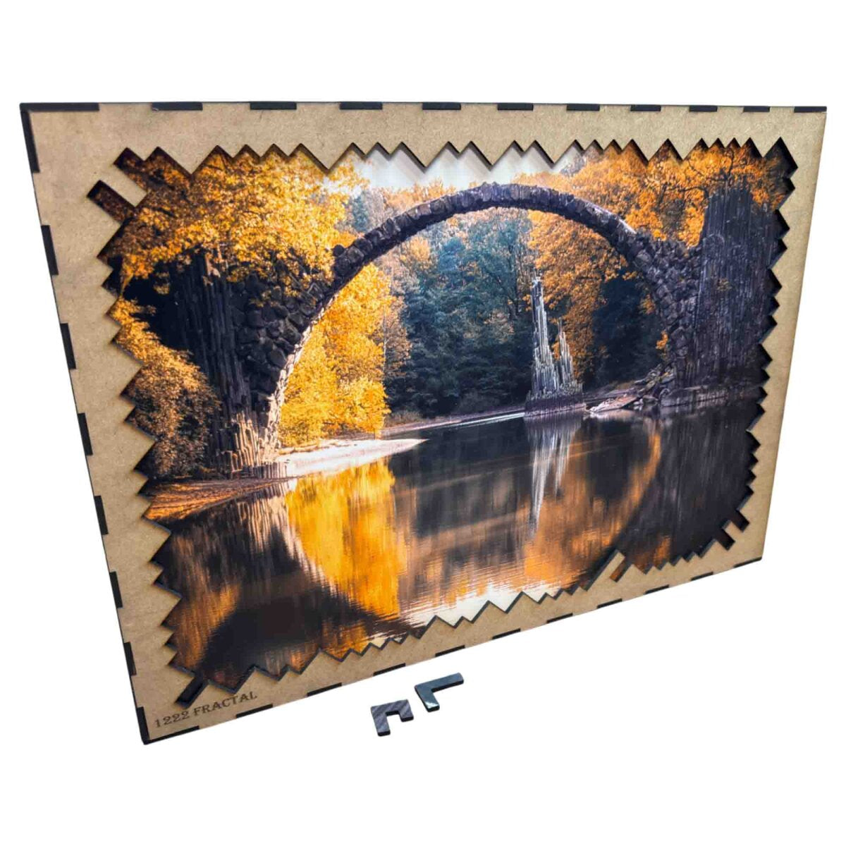 elbPUZZLE No. 32 - Rakotzbrücke - Fractale Edition 1222 Teile XXL
