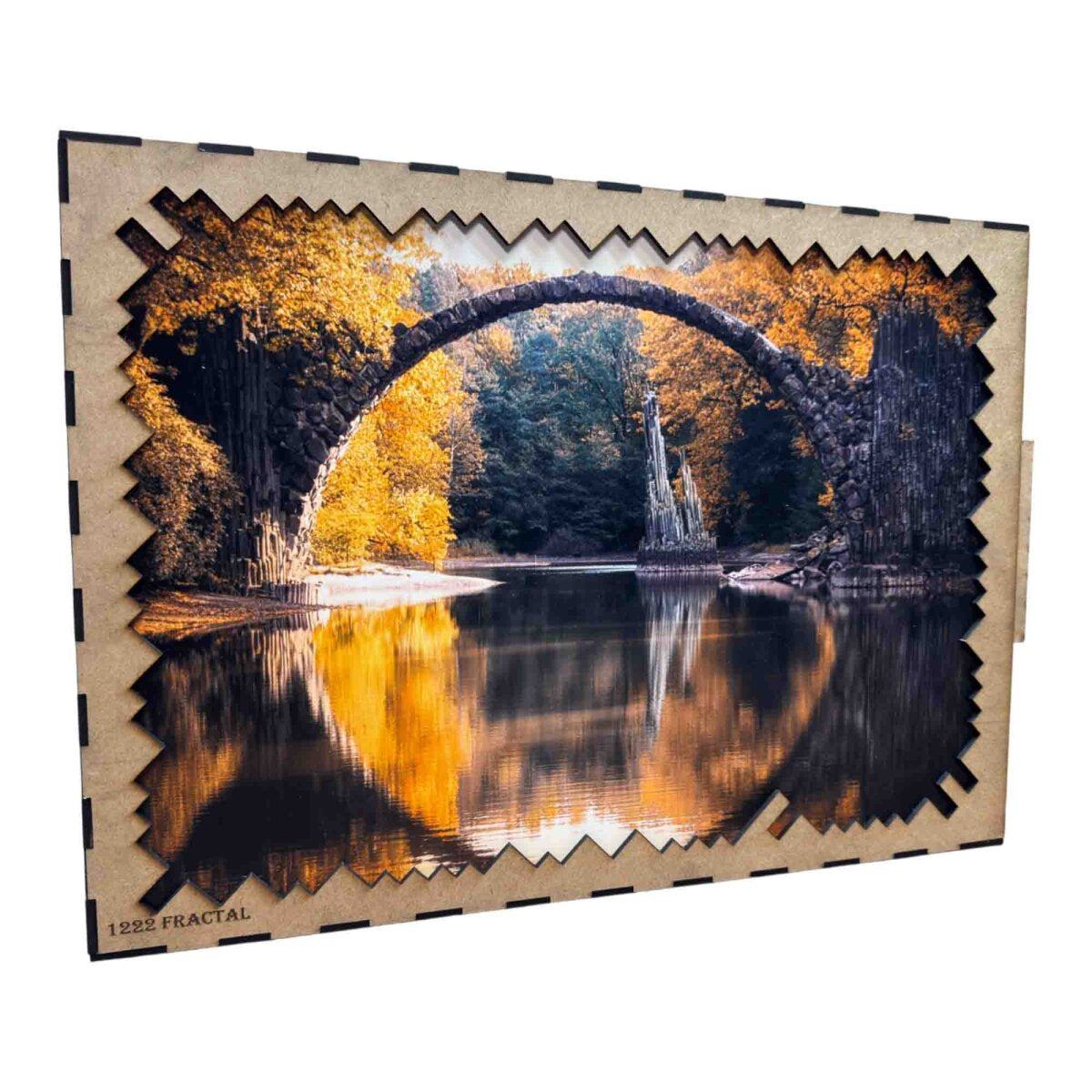 elbPUZZLE No. 32 - Rakotzbrücke - Fractale Edition 1222 Teile XXL