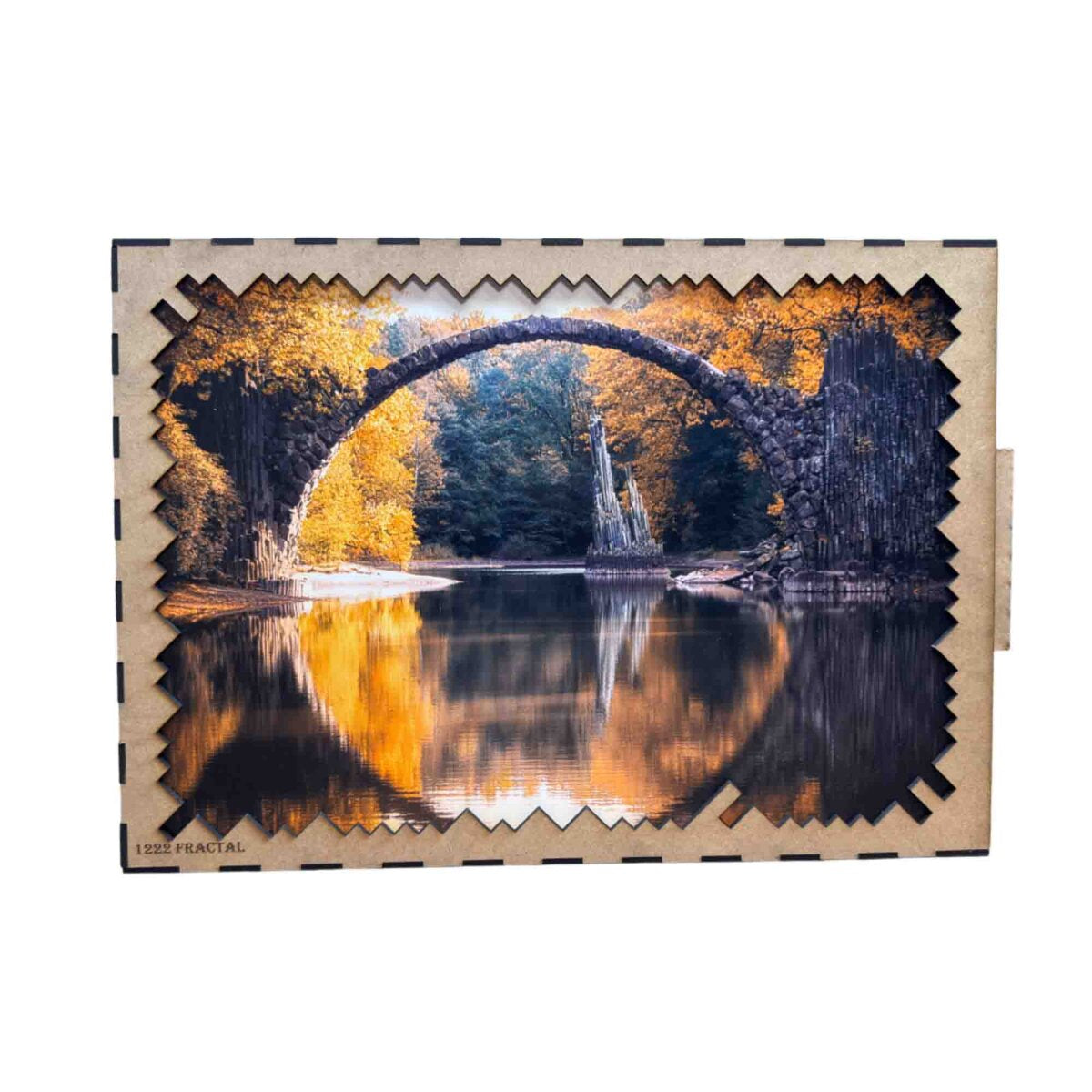 elbPUZZLE No. 32 - Rakotzbrücke - Fractale Edition 1222 Teile XXL