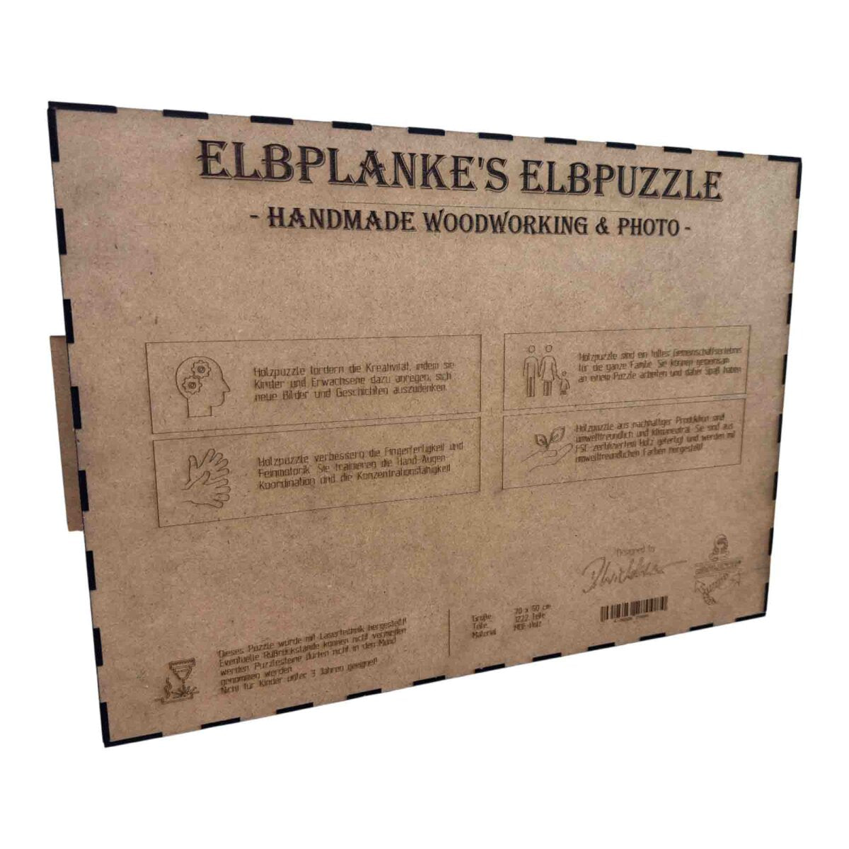 elbPUZZLE No. 32 - Rakotzbrücke - Fractale Edition 1222 Teile XXL