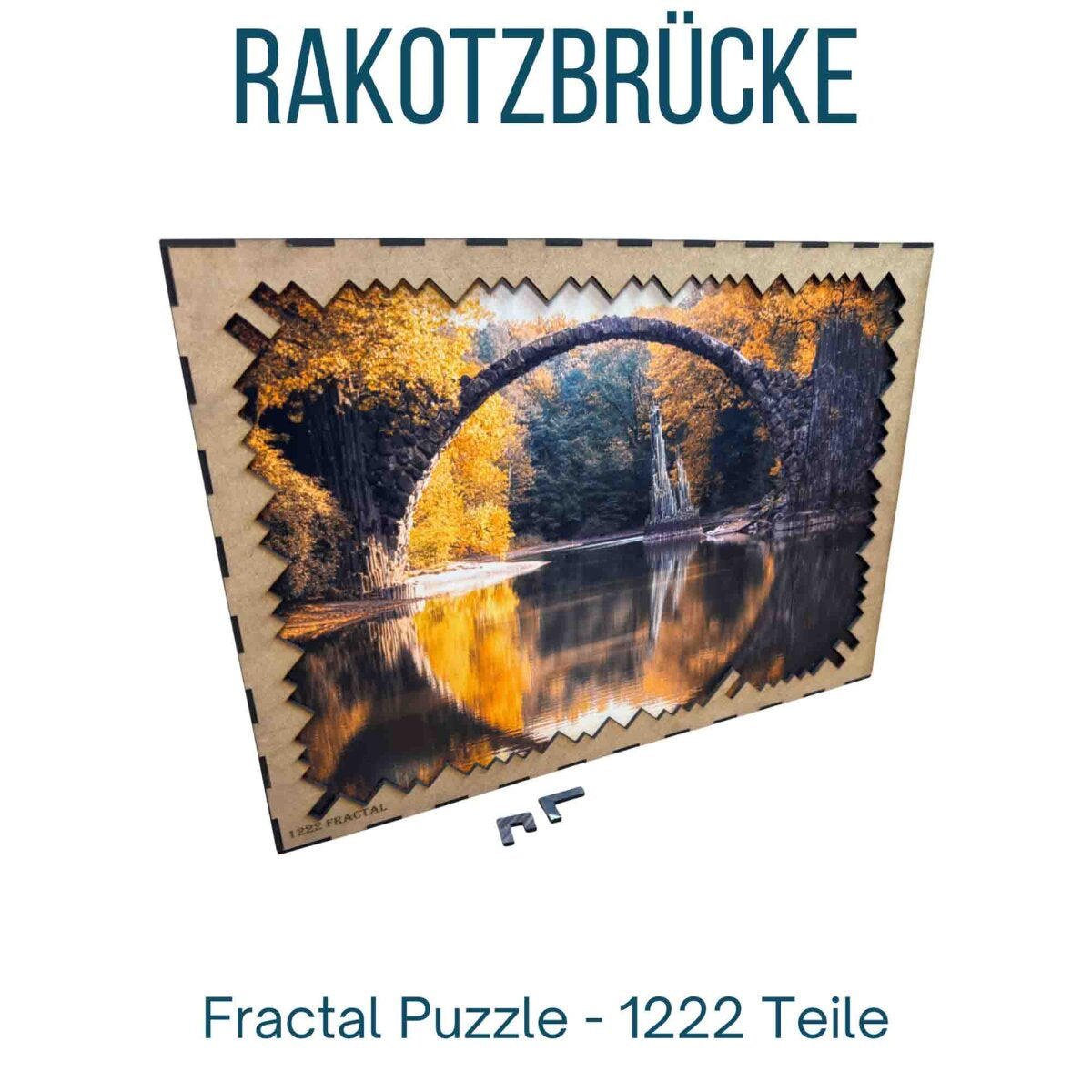 elbPUZZLE No. 32 - Rakotzbrücke - Fractale Edition 1222 Teile XXL
