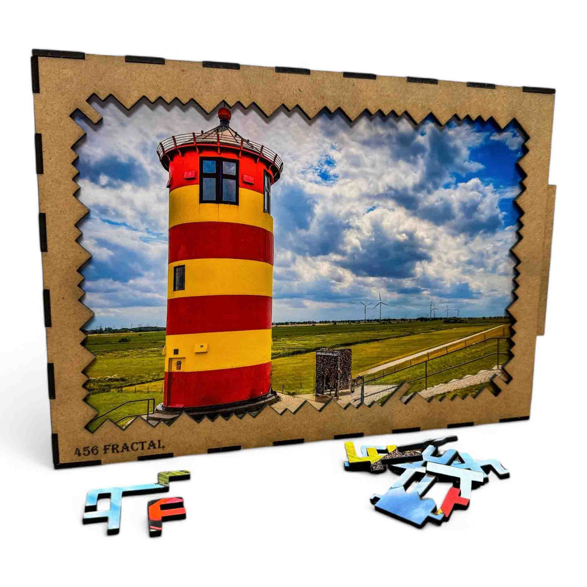 elbPUZZLE No. 36 - Pilsumer Leuchtturm - Fractale Edition