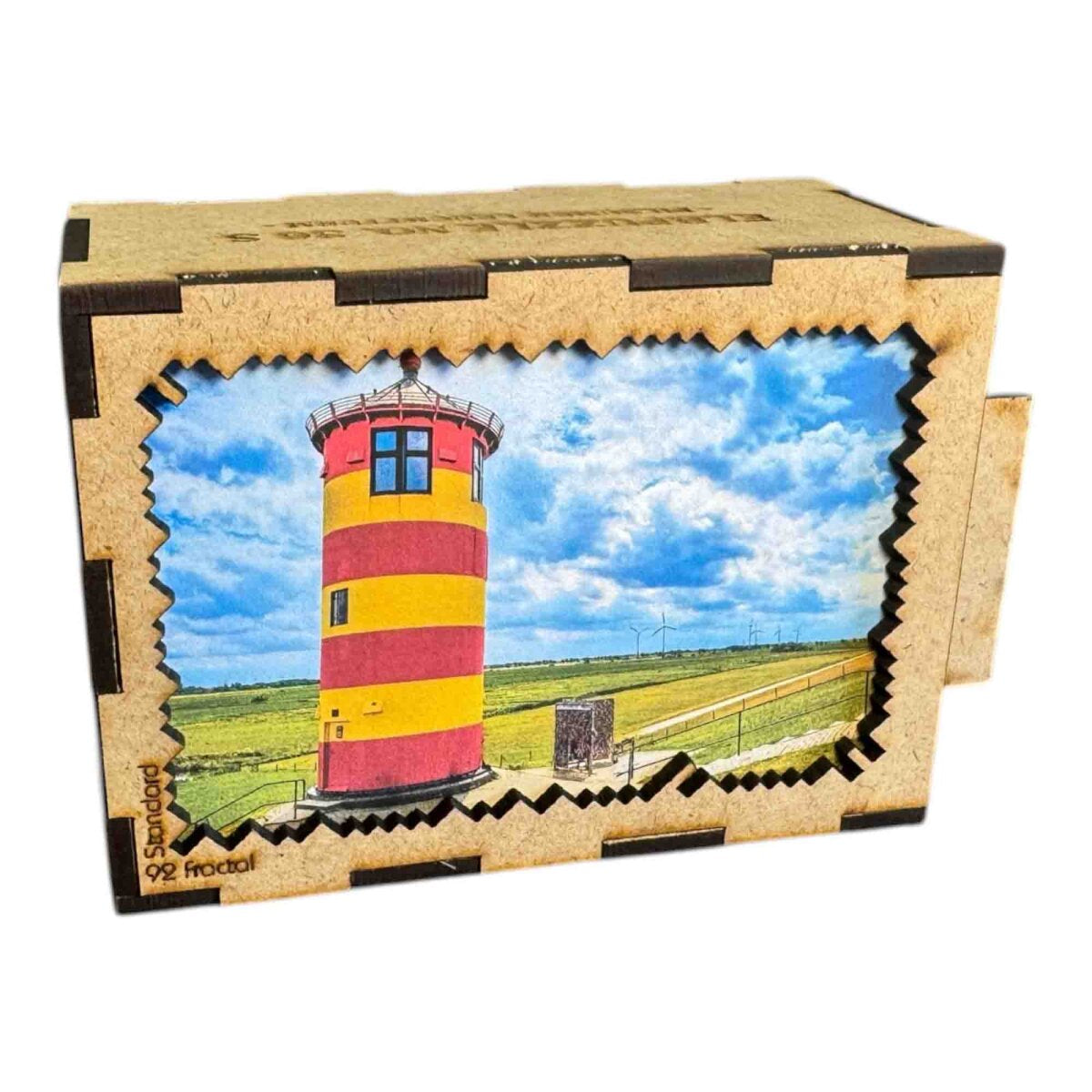 elbPUZZLE No. 36 - Pilsumer Leuchtturm - Fractale Edition Standard - 92 Teile
