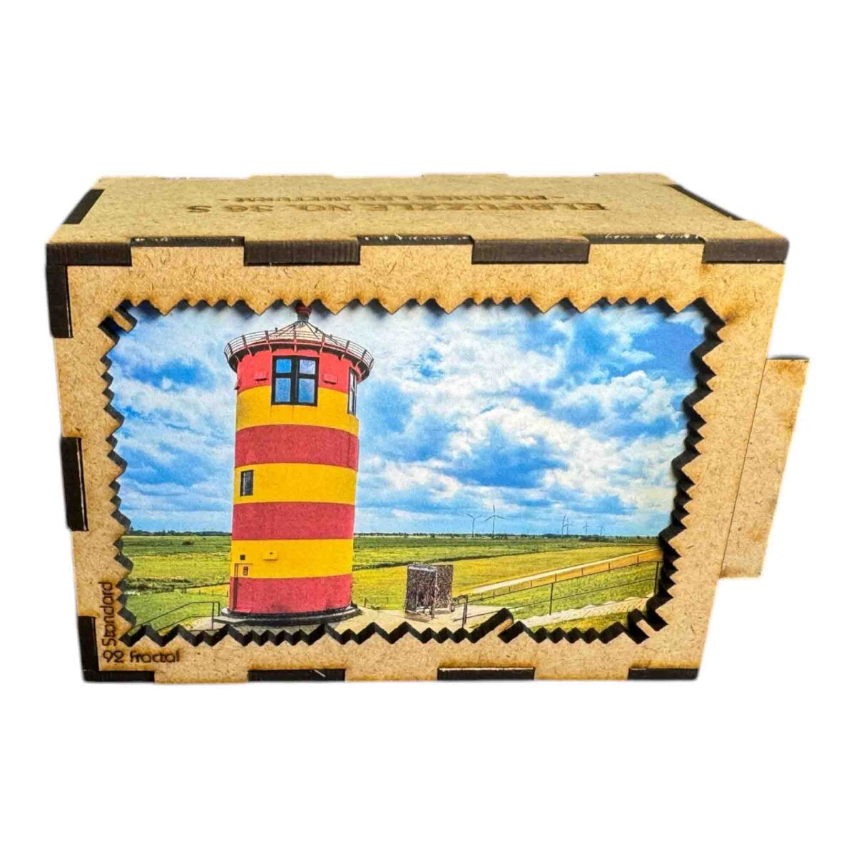 elbPUZZLE No. 36 - Pilsumer Leuchtturm - Fractale Edition Standard - 92 Teile
