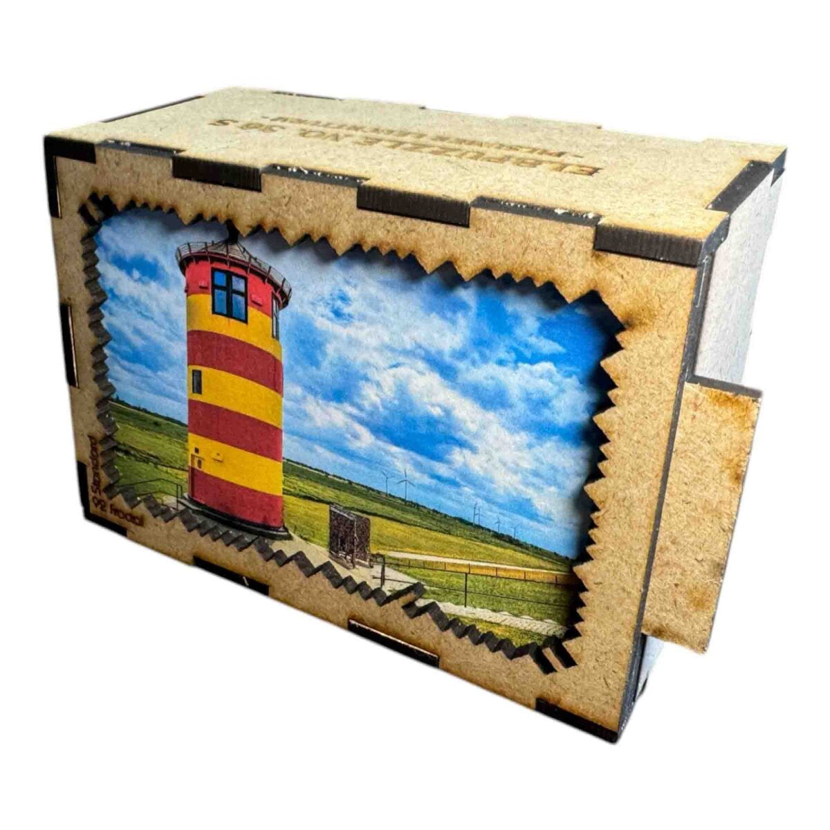 elbPUZZLE No. 36 - Pilsumer Leuchtturm - Fractale Edition Standard - 92 Teile