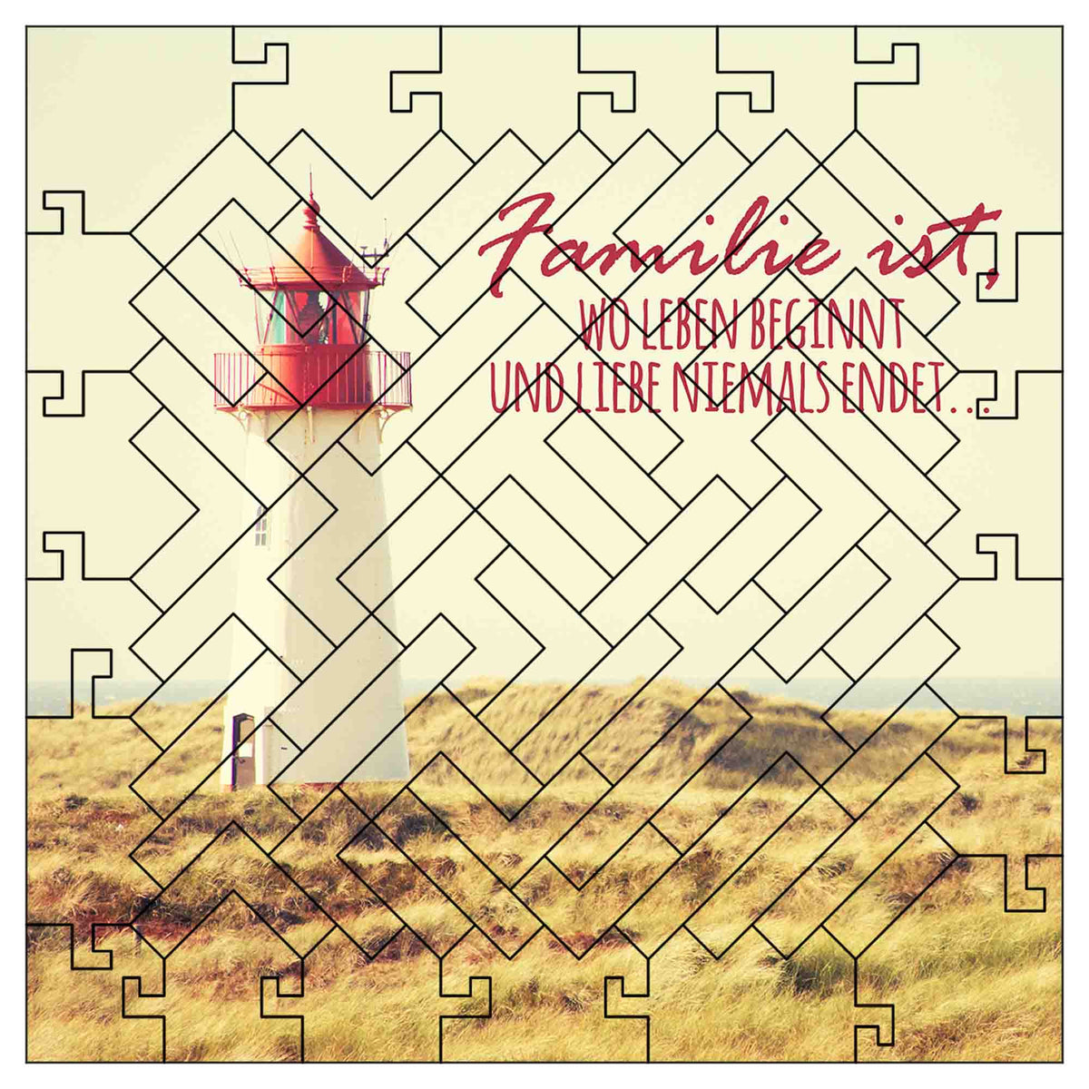 elbPUZZLE No. 39 - Familie ist... - Fractale Edition