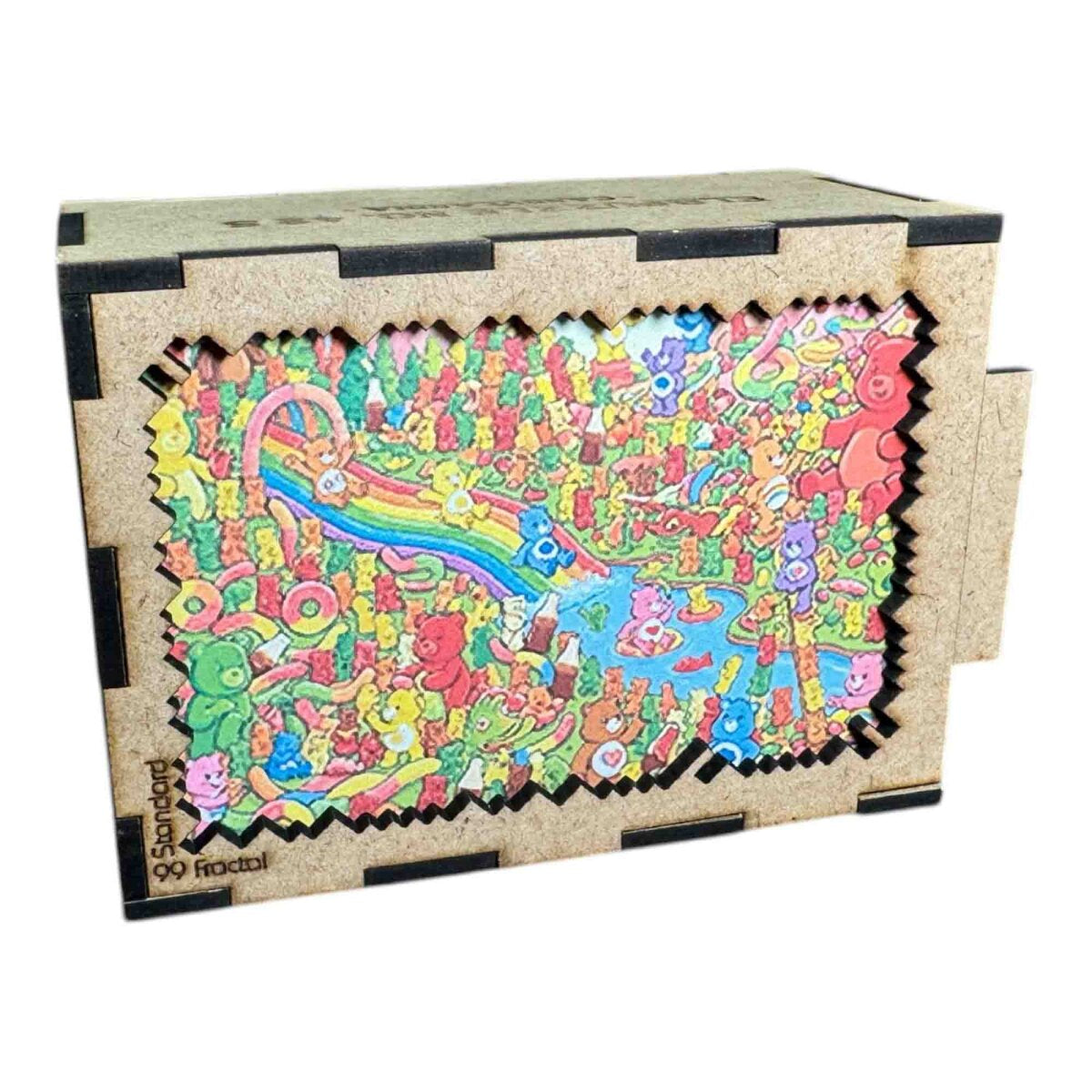 elbPUZZLE No. 42 - Candylandia - Fractale Edition S / Standard / 15x21 cm / 99 Teile