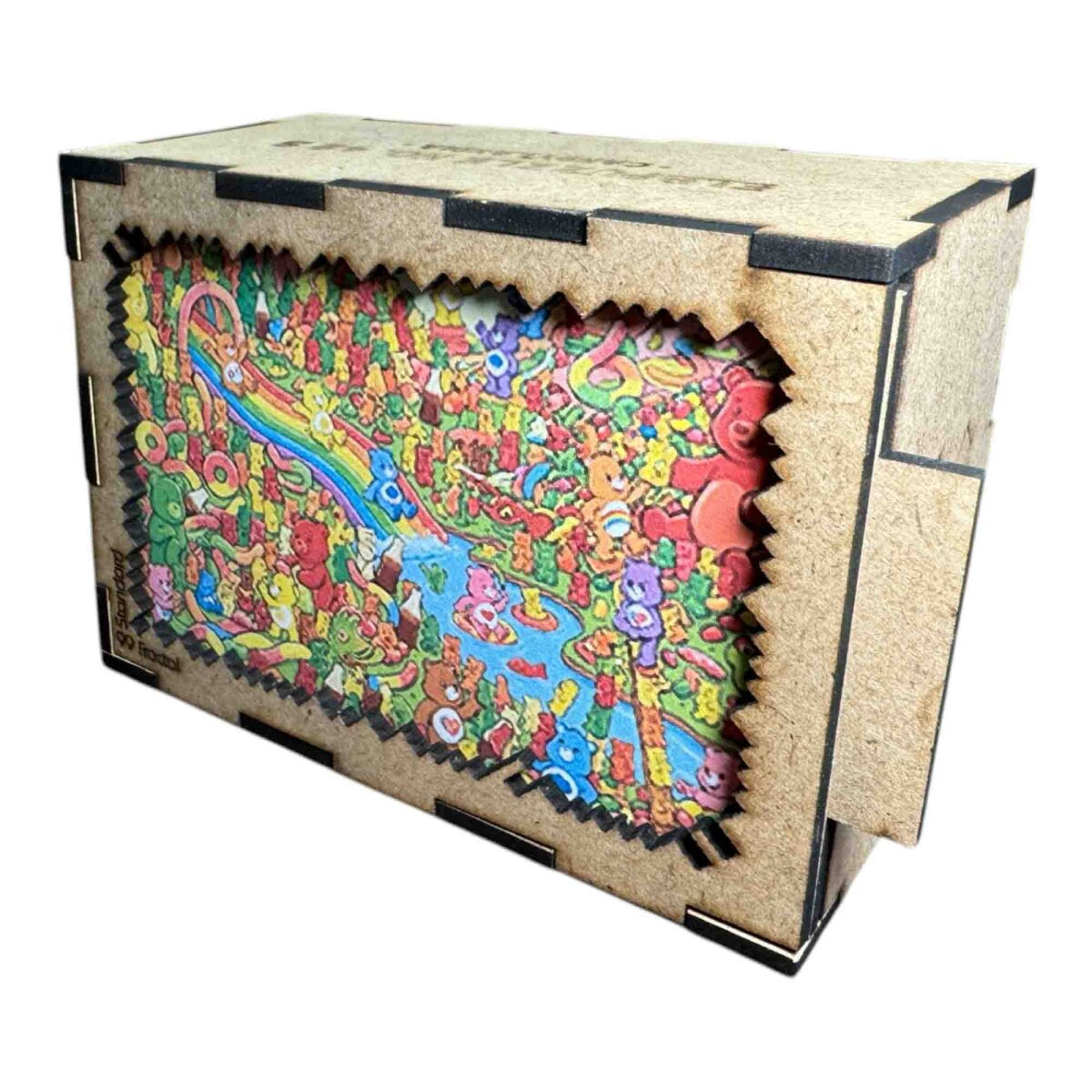 elbPUZZLE No. 42 - Candylandia - Fractale Edition S / Standard / 15x21 cm / 99 Teile
