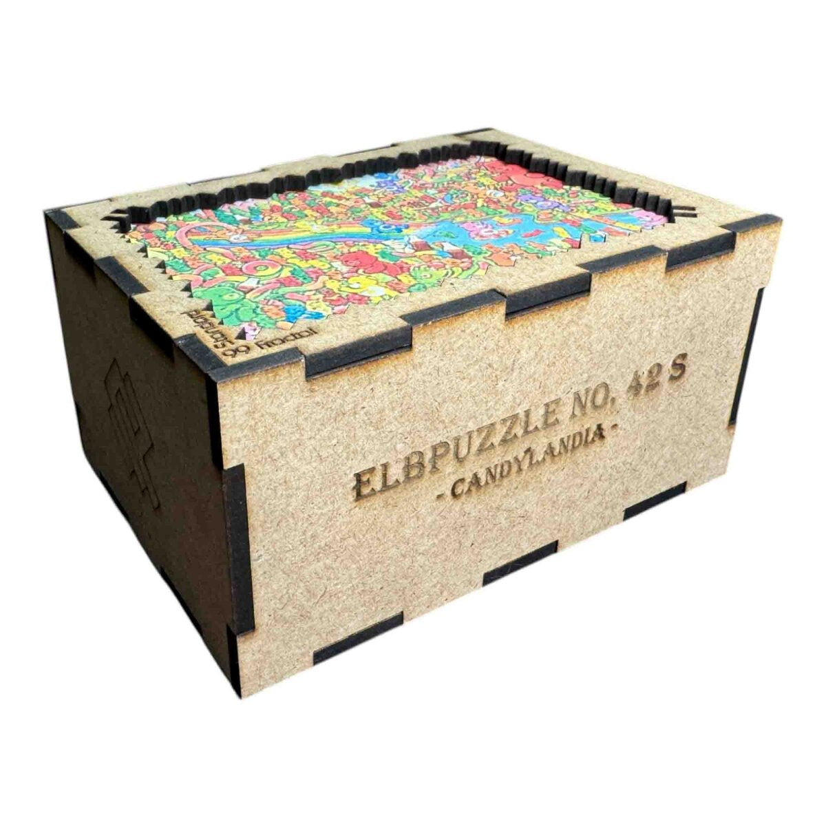 elbPUZZLE No. 42 - Candylandia - Fractale Edition S / Standard / 15x21 cm / 99 Teile
