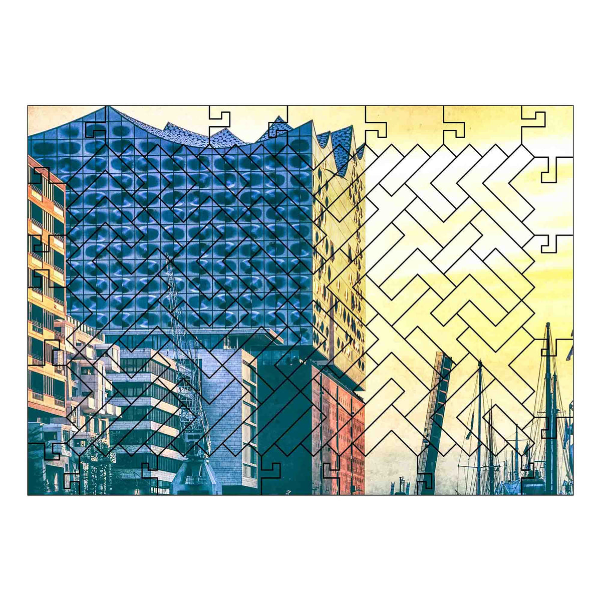 elbPUZZLE No. 44 - Symphonie der Farben - Fractale Edition