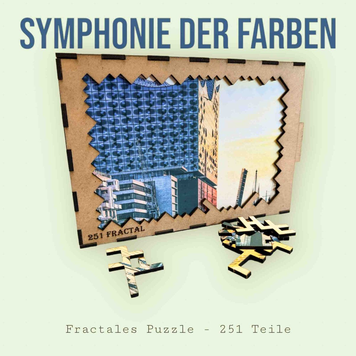 elbPUZZLE No. 44 - Symphonie der Farben - Fractale Edition 289 Teile L
