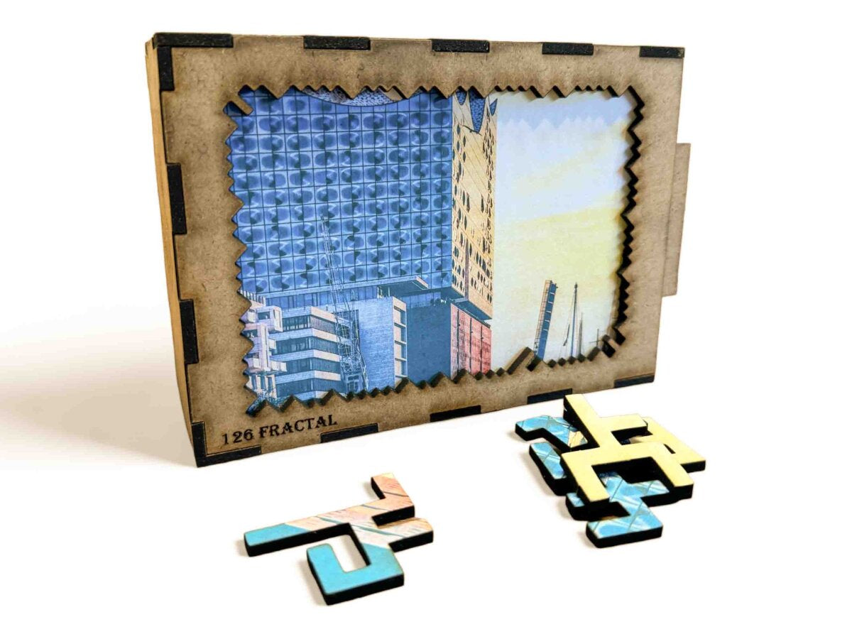elbPUZZLE No. 44 - Symphonie der Farben - Fractale Edition 174 Teile M