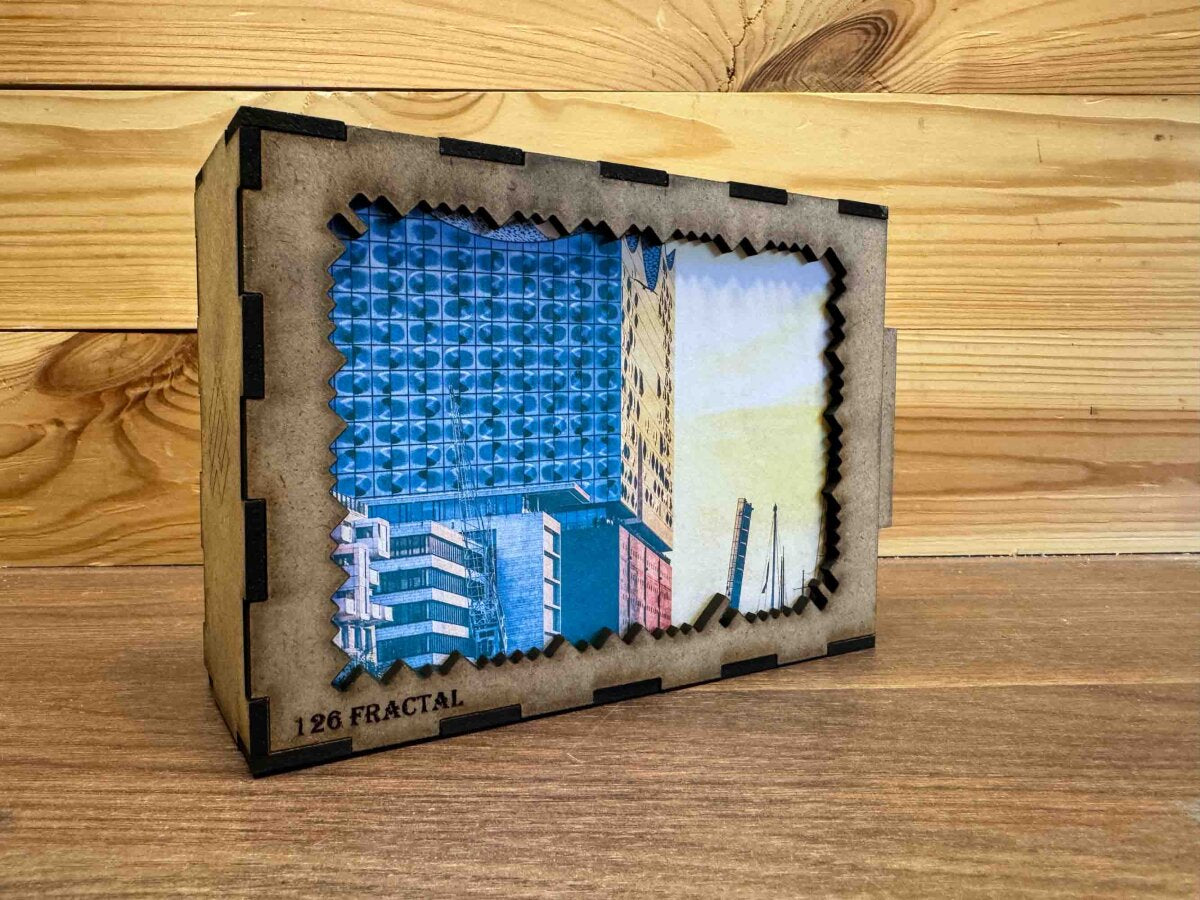 elbPUZZLE No. 44 - Symphonie der Farben - Fractale Edition 174 Teile M