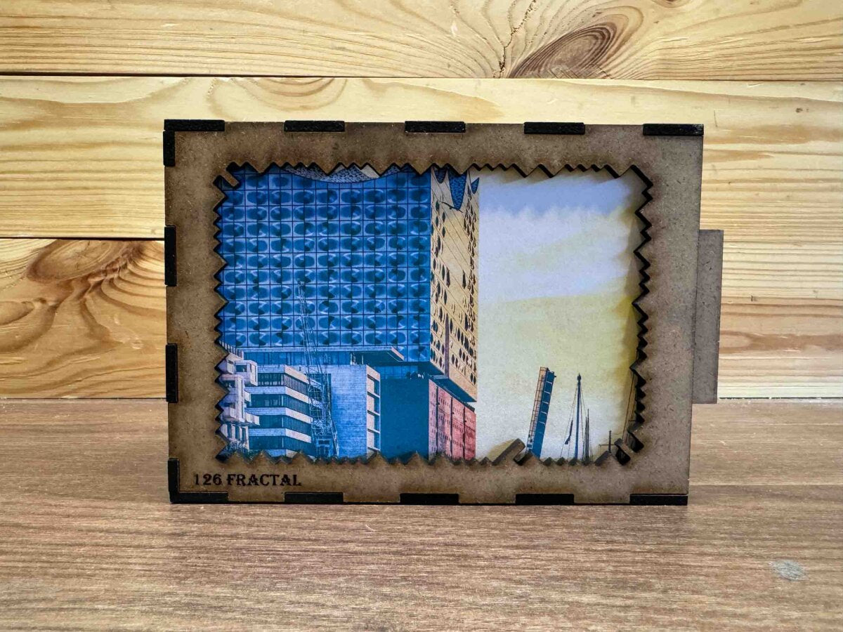 elbPUZZLE No. 44 - Symphonie der Farben - Fractale Edition 174 Teile M