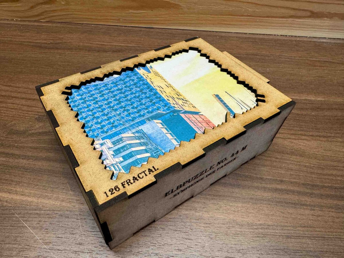 elbPUZZLE No. 44 - Symphonie der Farben - Fractale Edition 174 Teile M