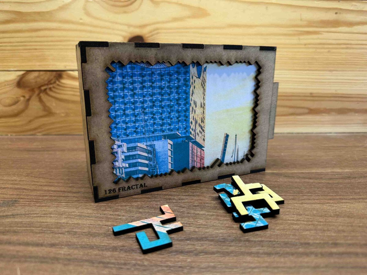 elbPUZZLE No. 44 - Symphonie der Farben - Fractale Edition 174 Teile M