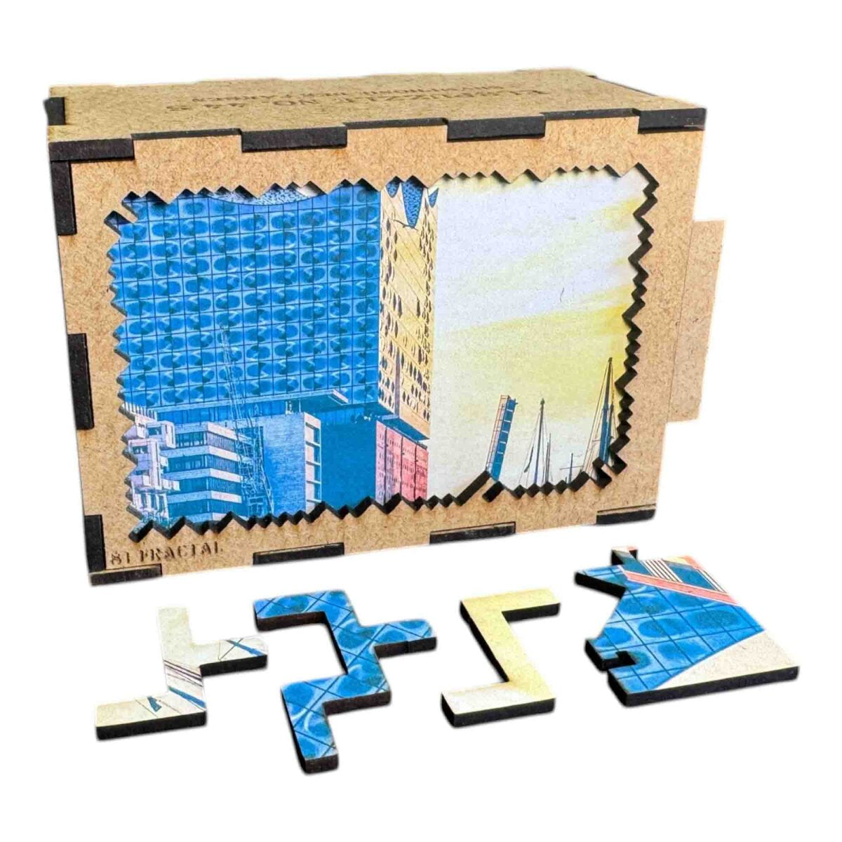 elbPUZZLE No. 44 - Symphonie der Farben - Fractale Edition Standrad - 96 Teile