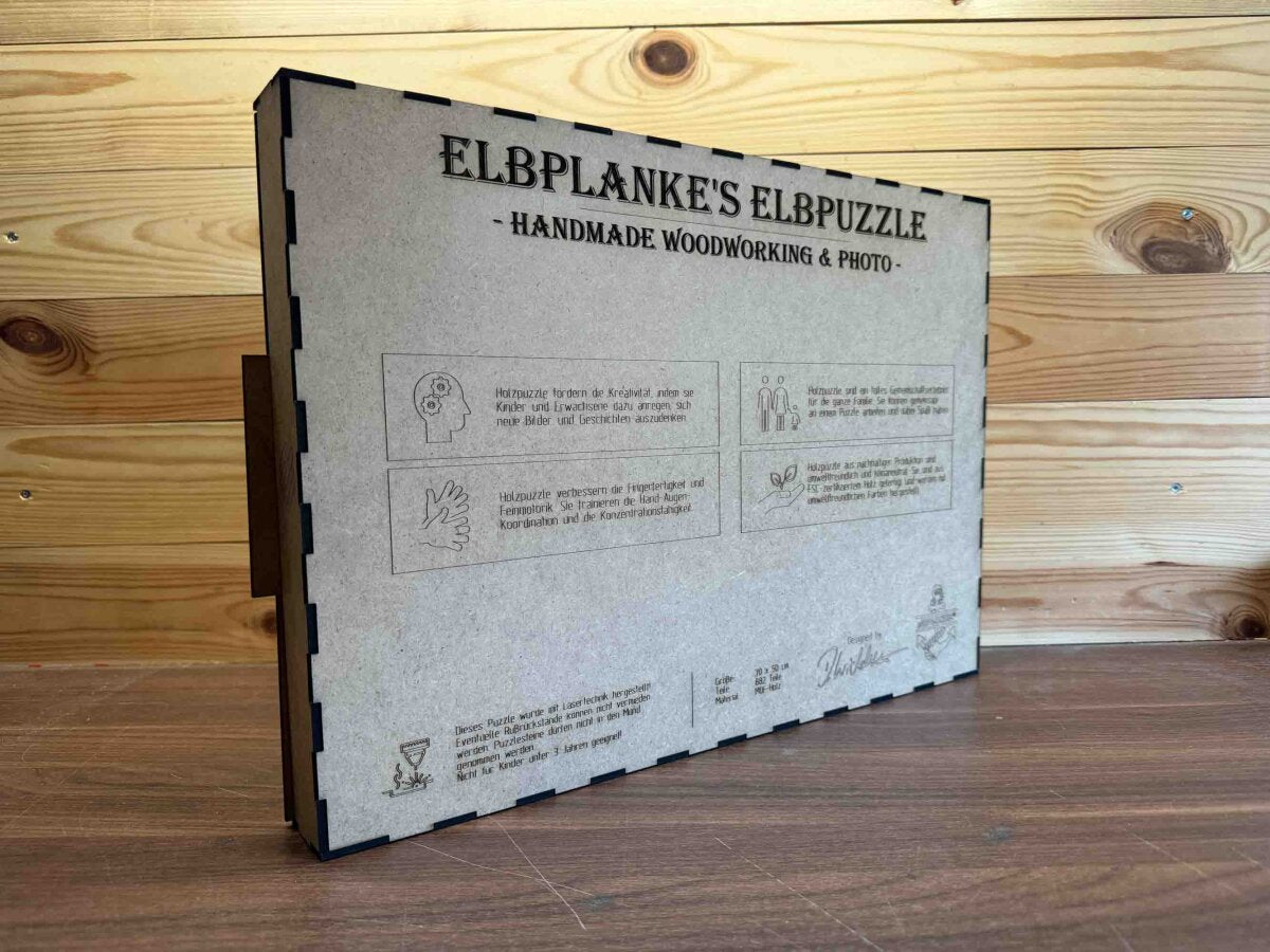 elbPUZZLE No. 44 - Symphonie der Farben - Fractale Edition 882 Teile XXL