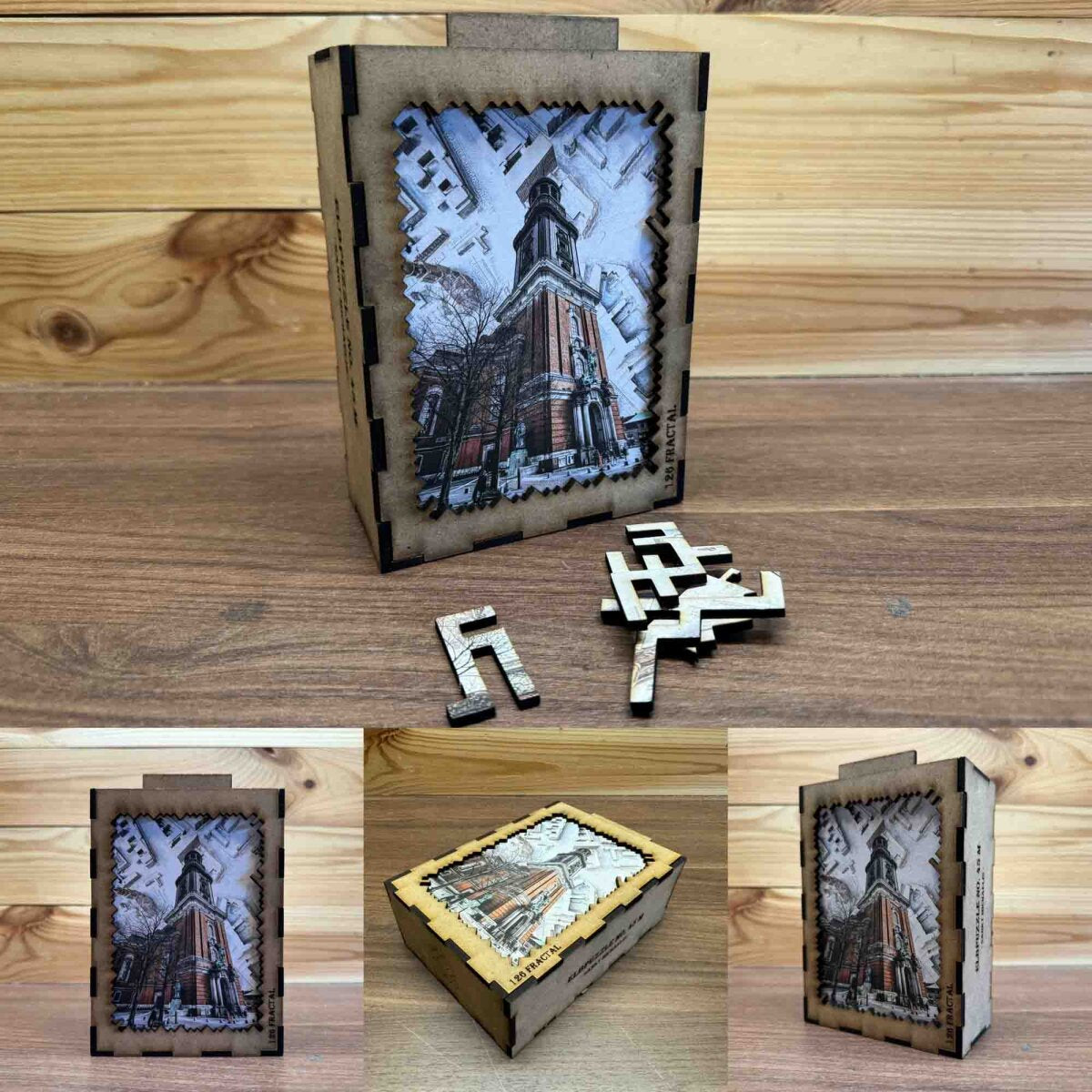 elbPUZZLE No. 45 - Sankt Michaelis - Fractal Edition 174 Teile M