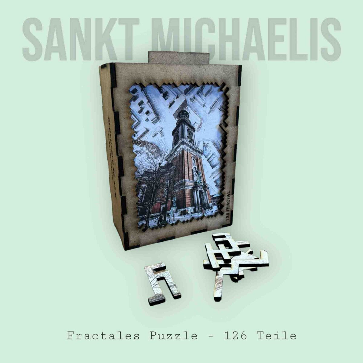 elbPUZZLE No. 45 - Sankt Michaelis - Fractal Edition 174 Teile M