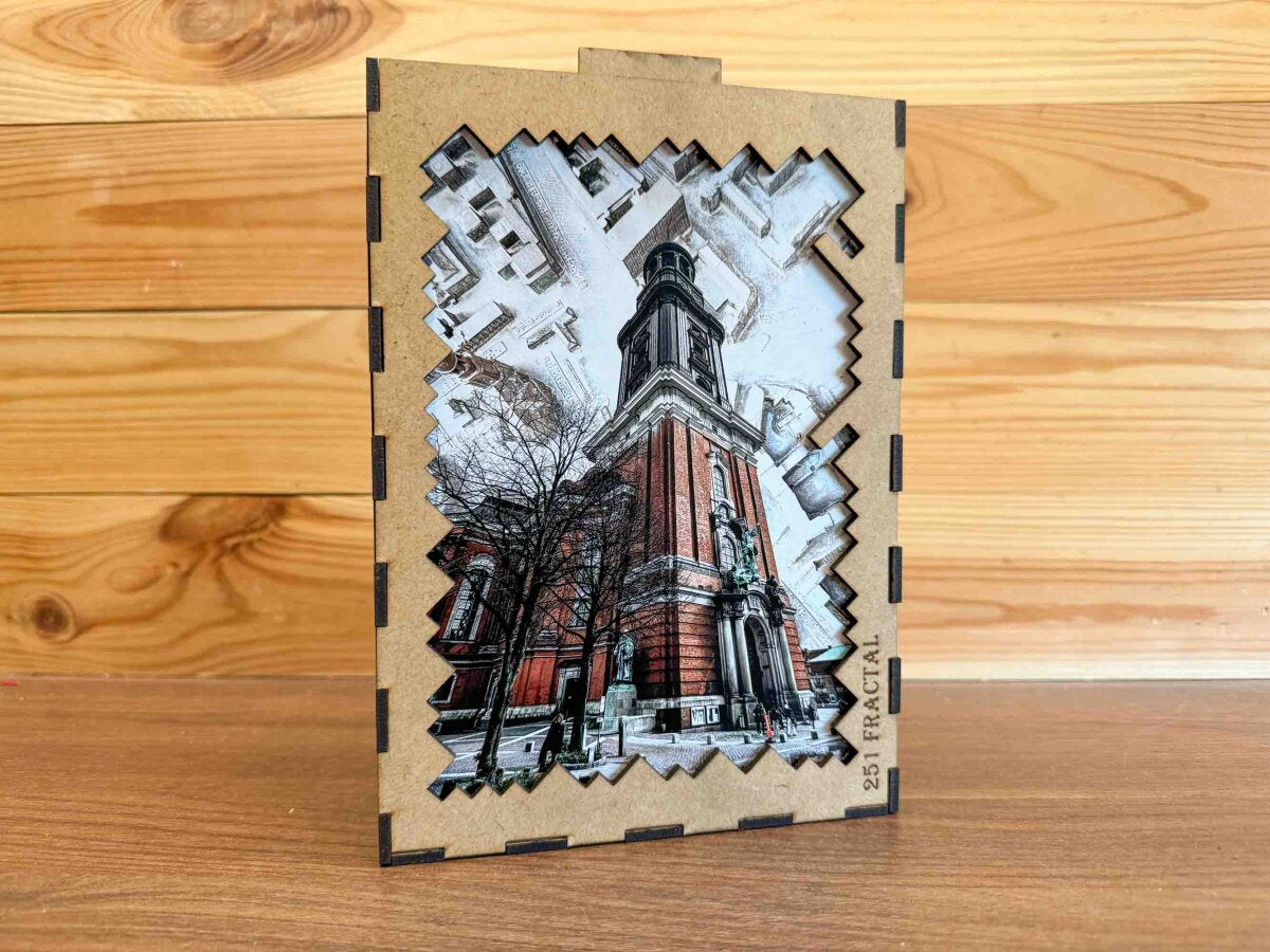 elbPUZZLE No. 45 - Sankt Michaelis - Fractale Edition 251 Teile L