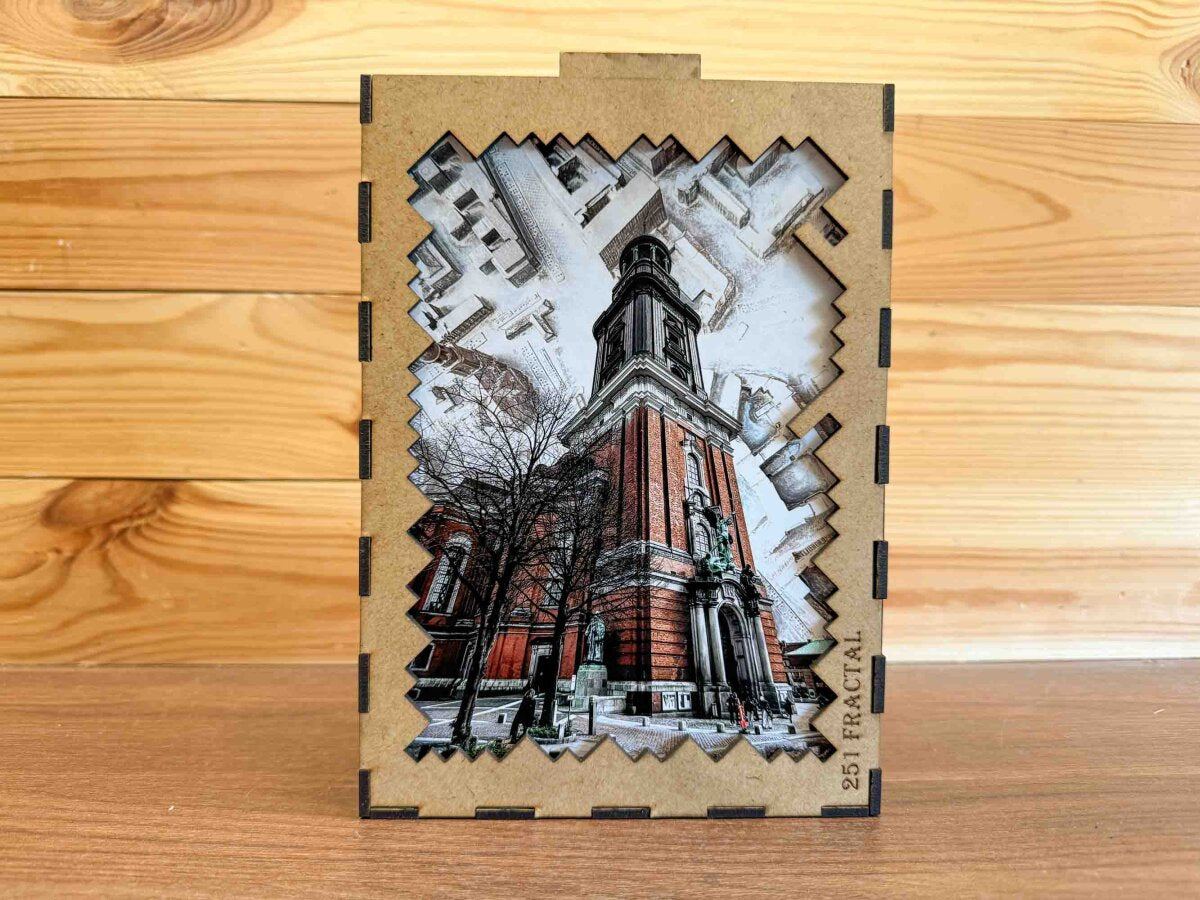 elbPUZZLE No. 45 - Sankt Michaelis - Fractale Edition 251 Teile L