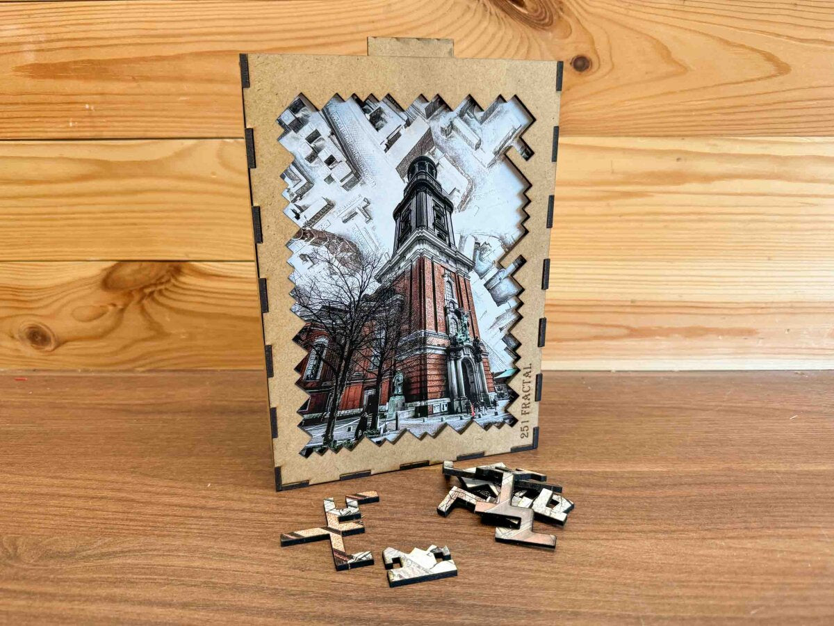 elbPUZZLE No. 45 - Sankt Michaelis - Fractale Edition 251 Teile L
