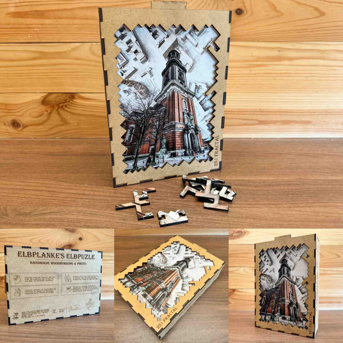 elbPUZZLE No. 45 - Sankt Michaelis - Fractale Edition 251 Teile L