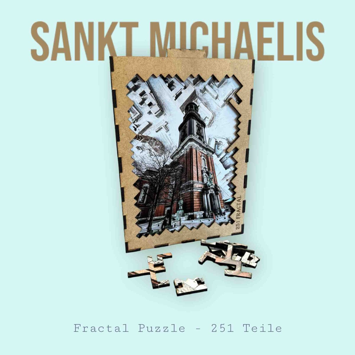 elbPUZZLE No. 45 - Sankt Michaelis - Fractale Edition 251 Teile L