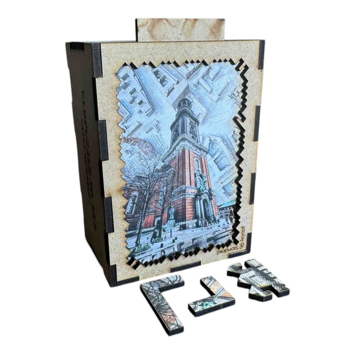 elbPUZZLE No. 45 - Sankt Michaelis - Fractale Edition Standard - 96 Teile