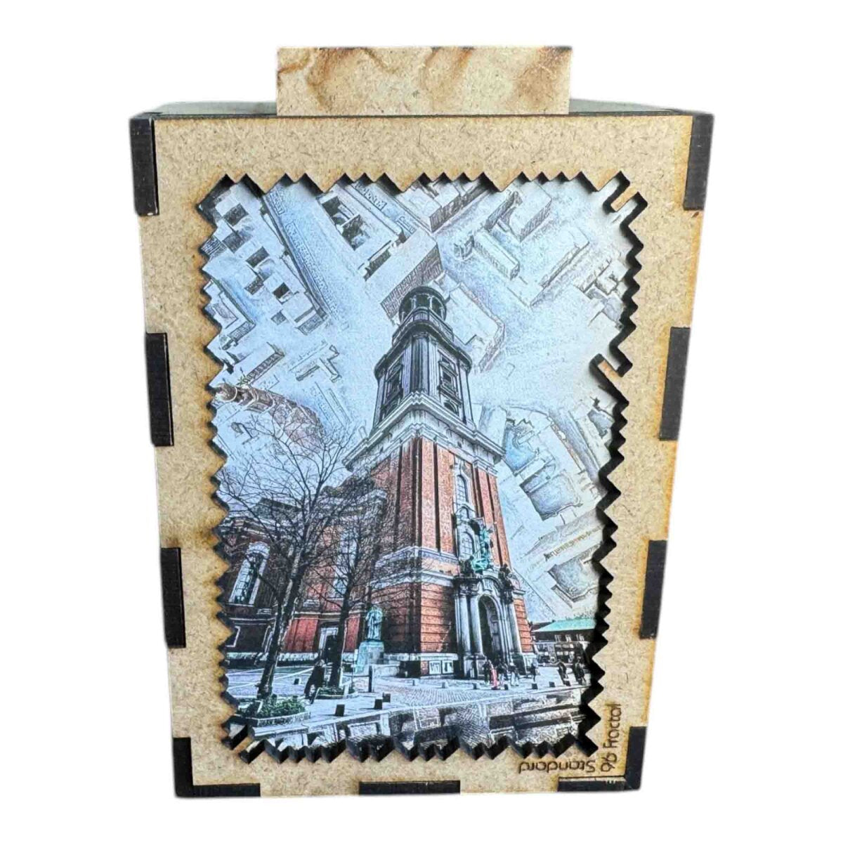 elbPUZZLE No. 45 - Sankt Michaelis - Fractale Edition Standard - 96 Teile