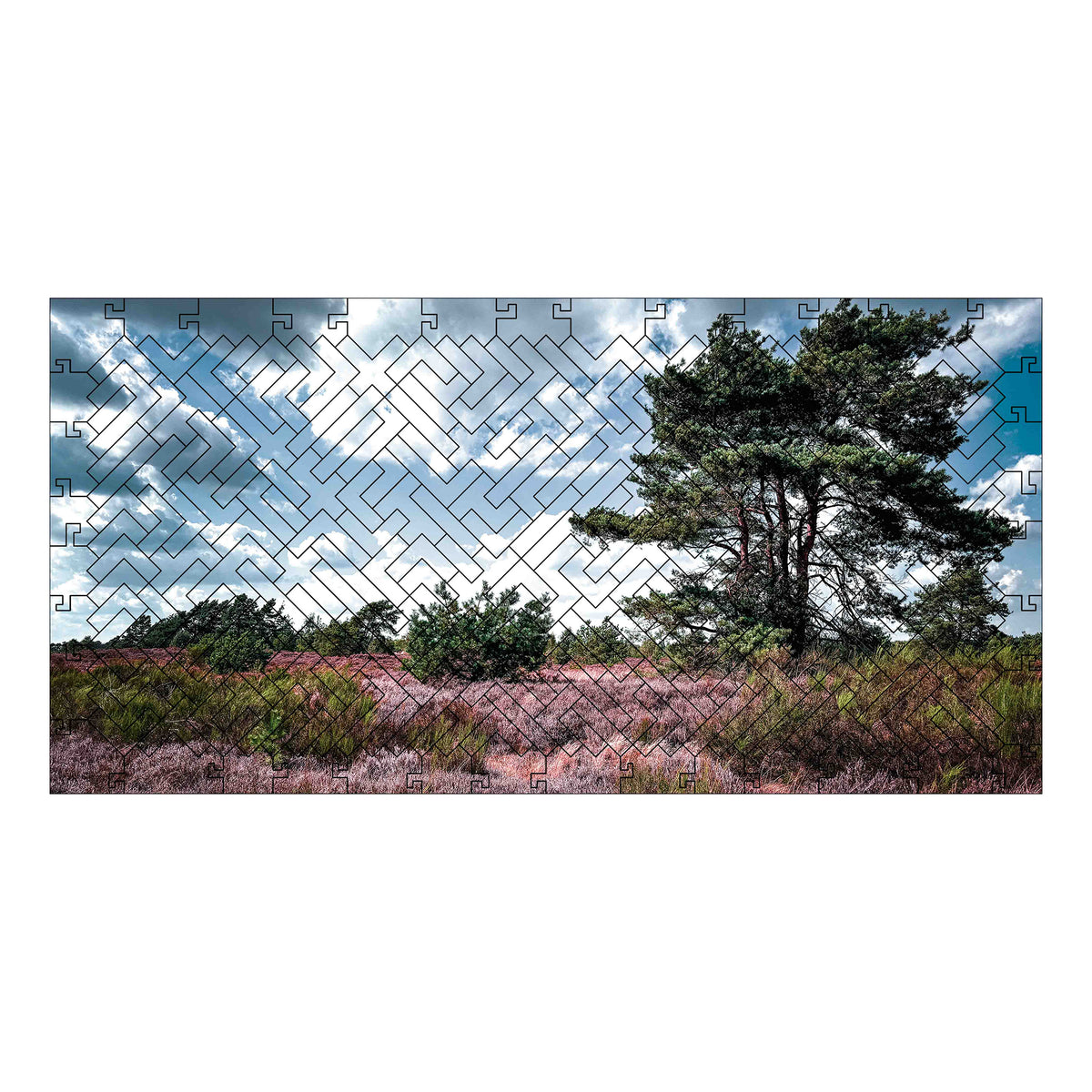 elbPUZZLE No. 50 - Lüneburger Heide - Fractale Edition