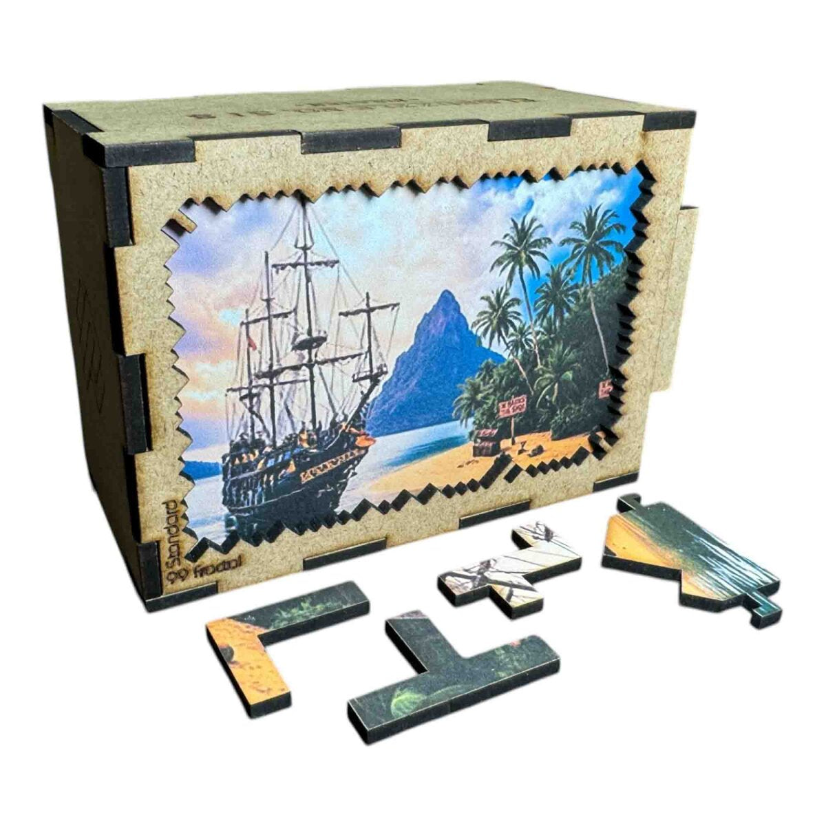 elbPUZZLE No. 51 - Piraten - Fractale Edition S / Standard / 15x21 cm / 99 Teile