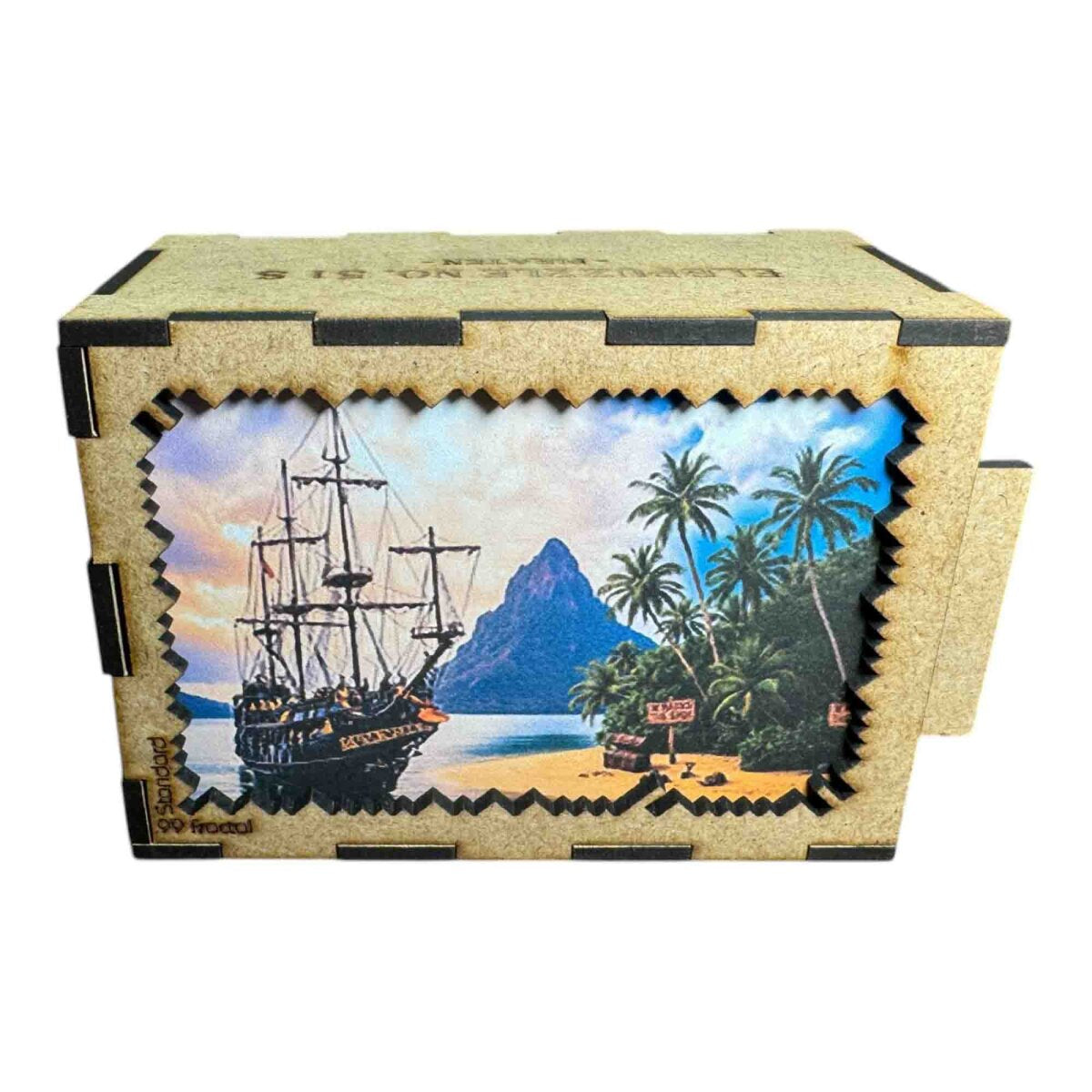 elbPUZZLE No. 51 - Piraten - Fractale Edition S / Standard / 15x21 cm / 99 Teile