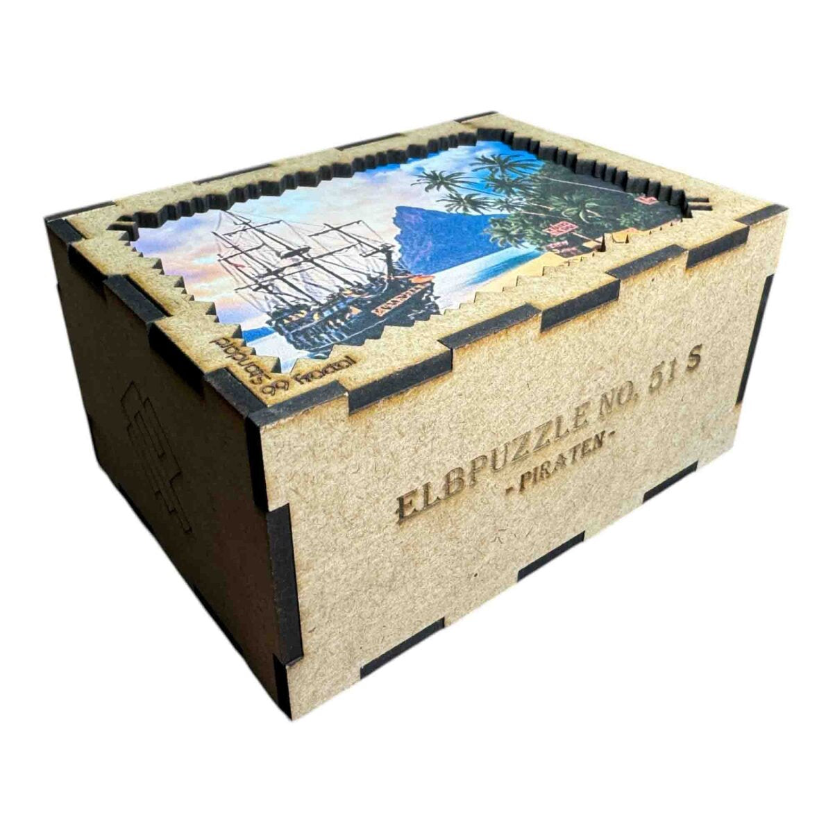 elbPUZZLE No. 51 - Piraten - Fractale Edition S / Standard / 15x21 cm / 99 Teile