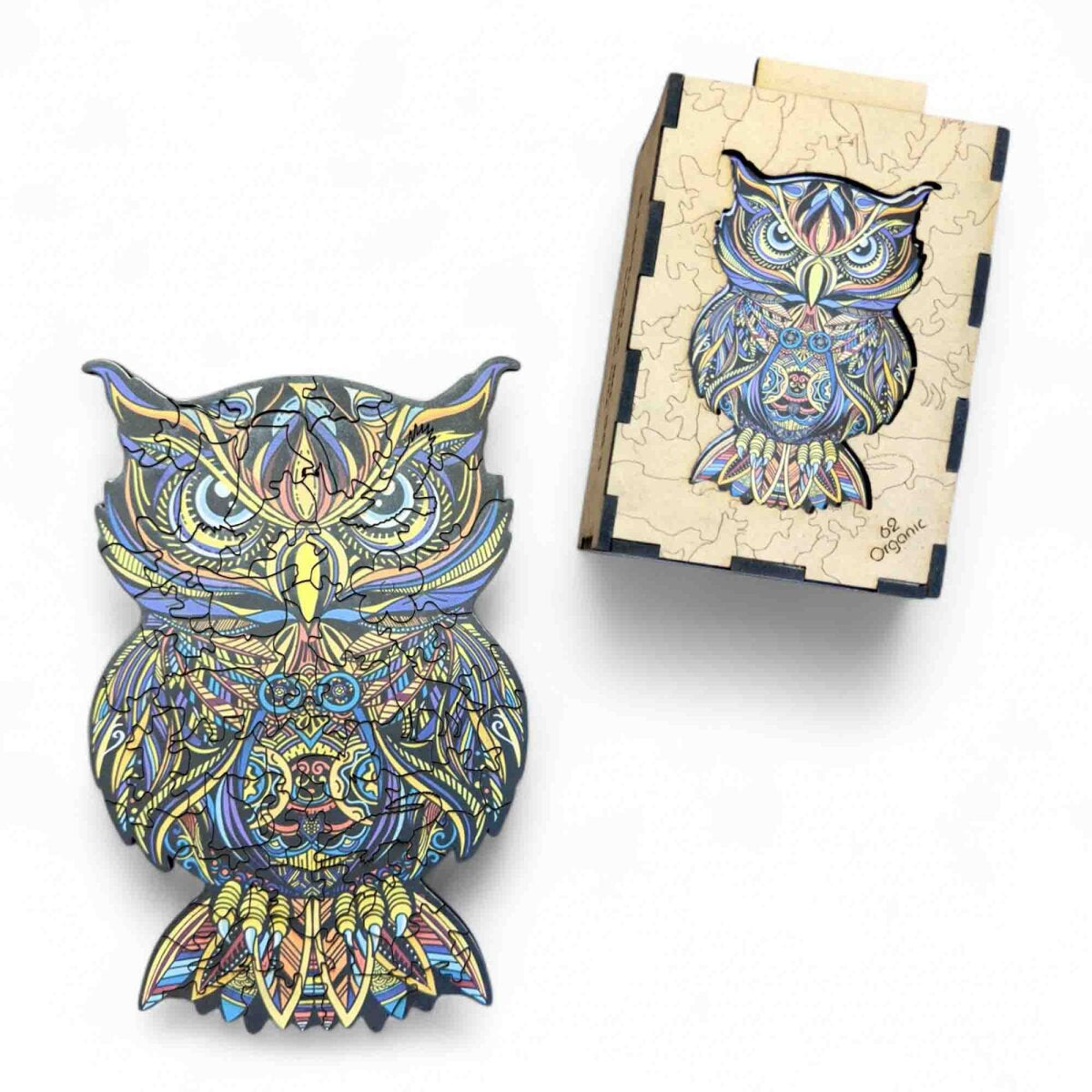 elbPUZZLE No. 58 - Mandala Eule - Organic Edition M