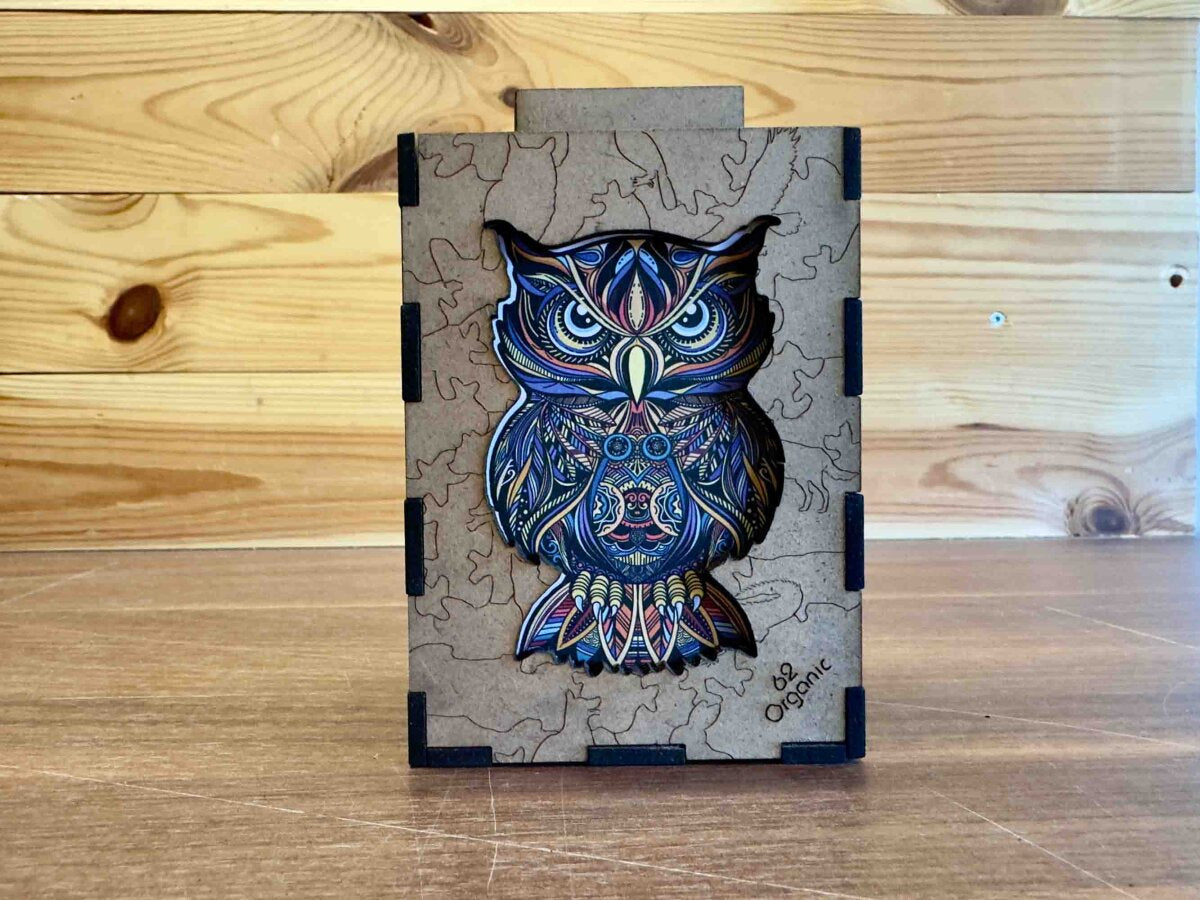elbPUZZLE No. 58 - Mandala Eule - Organic Edition M