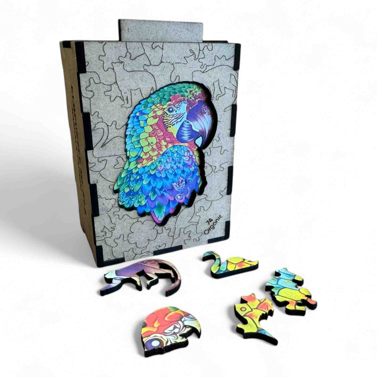 elbPUZZLE No. 59 - Mandala Papagei - Organic Edition L