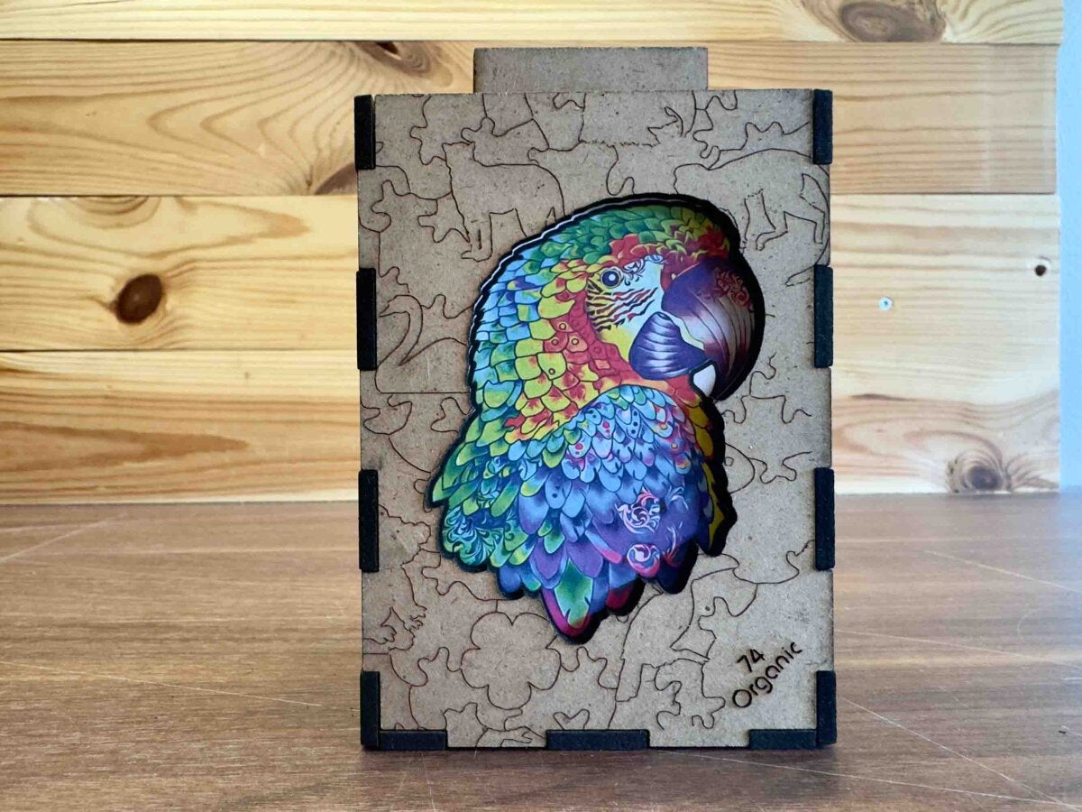 elbPUZZLE No. 59 - Mandala Papagei - Organic Edition M