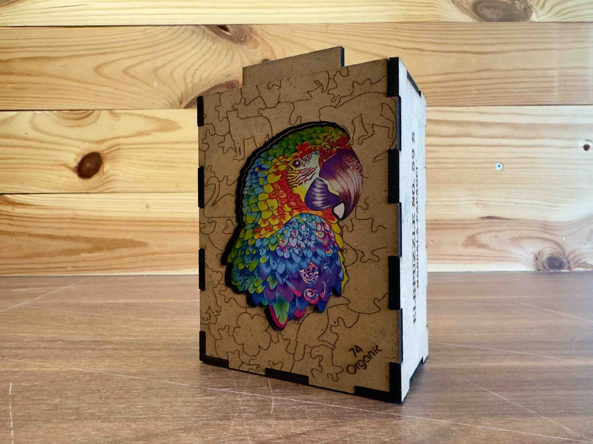elbPUZZLE No. 59 - Mandala Papagei - Organic Edition