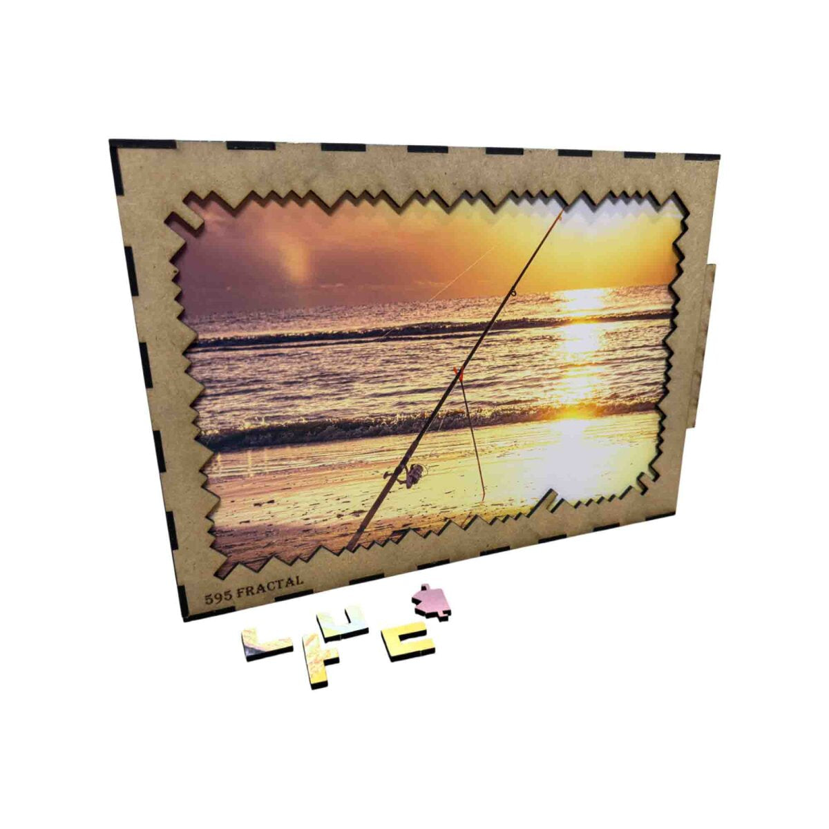 elbPUZZLE No. 67 - Blavand Standblick - Fractal Edition XL (595 Teile)