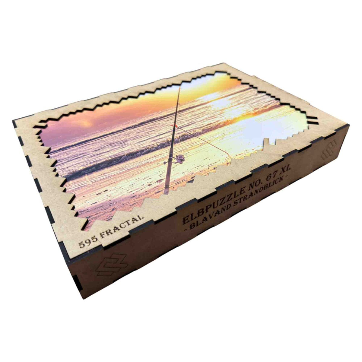 elbPUZZLE No. 67 - Blavand Standblick - Fractal Edition XL (595 Teile)
