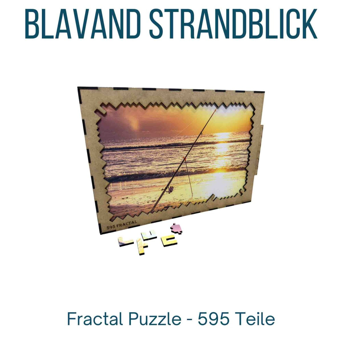 elbPUZZLE No. 67 - Blavand Standblick - Fractal Edition XL (595 Teile)