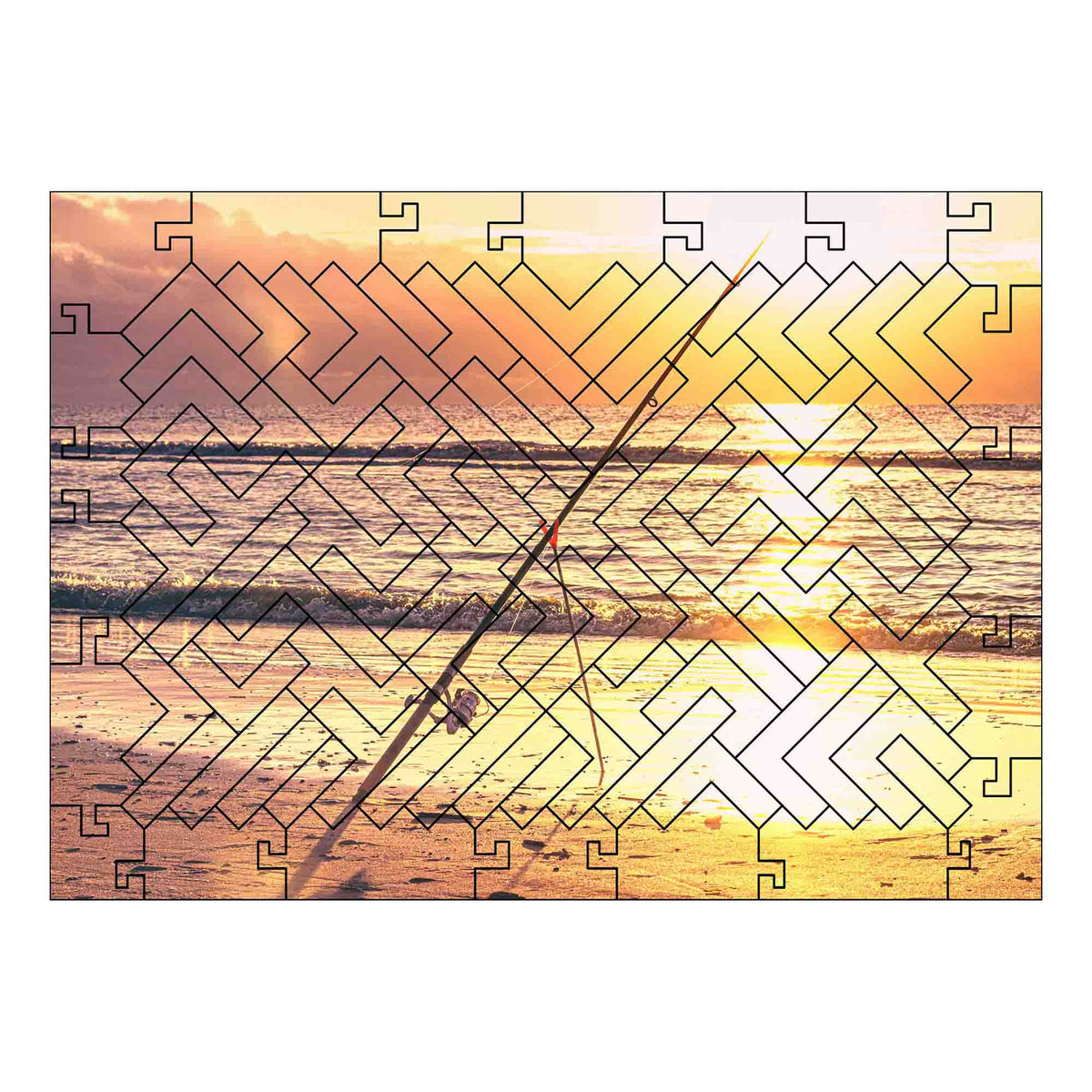 elbPUZZLE No. 67 - Blavand Standblick - Fractal Edition