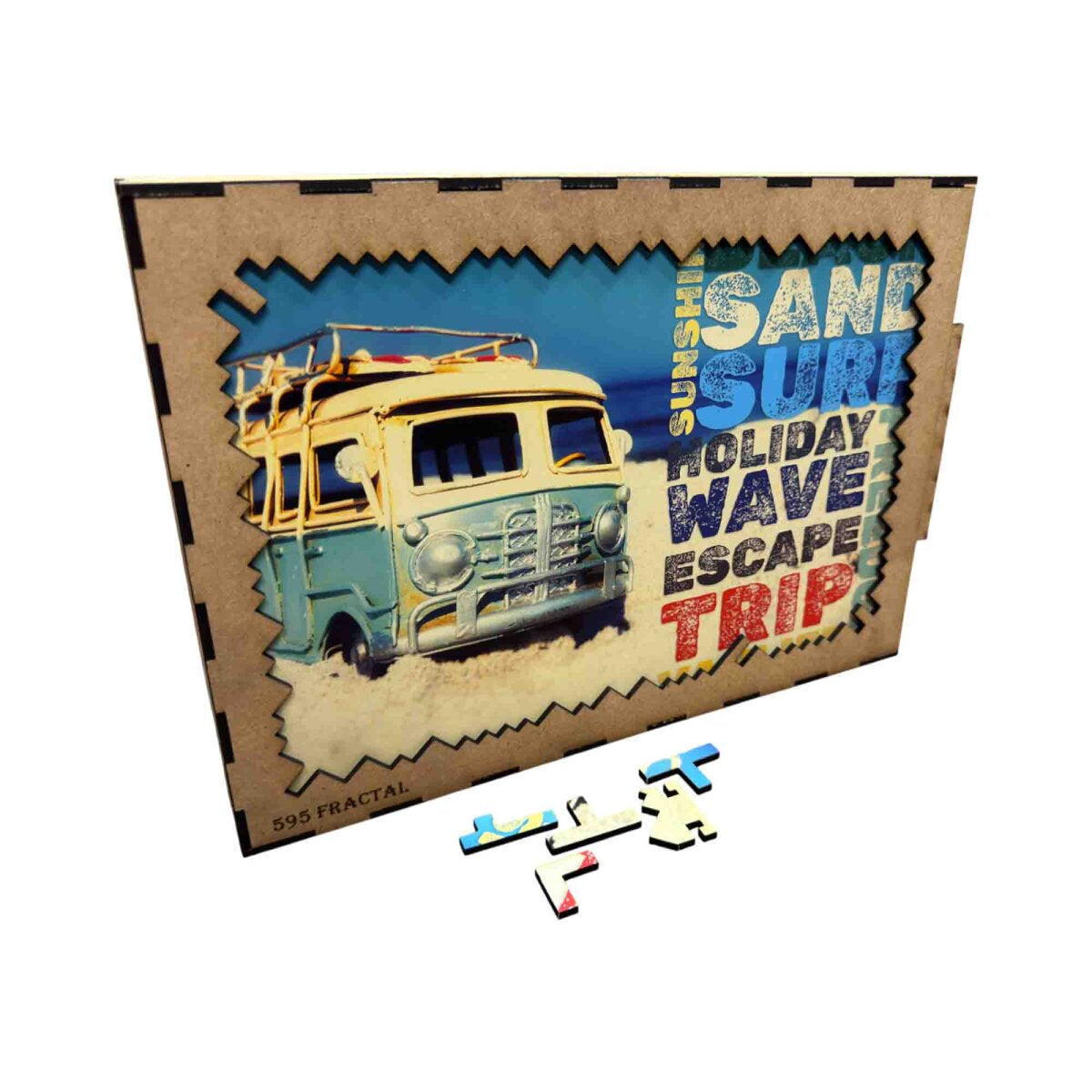 elbPUZZLE No. 69 - Vanlife - Fractal Edition XL (595 Teile)