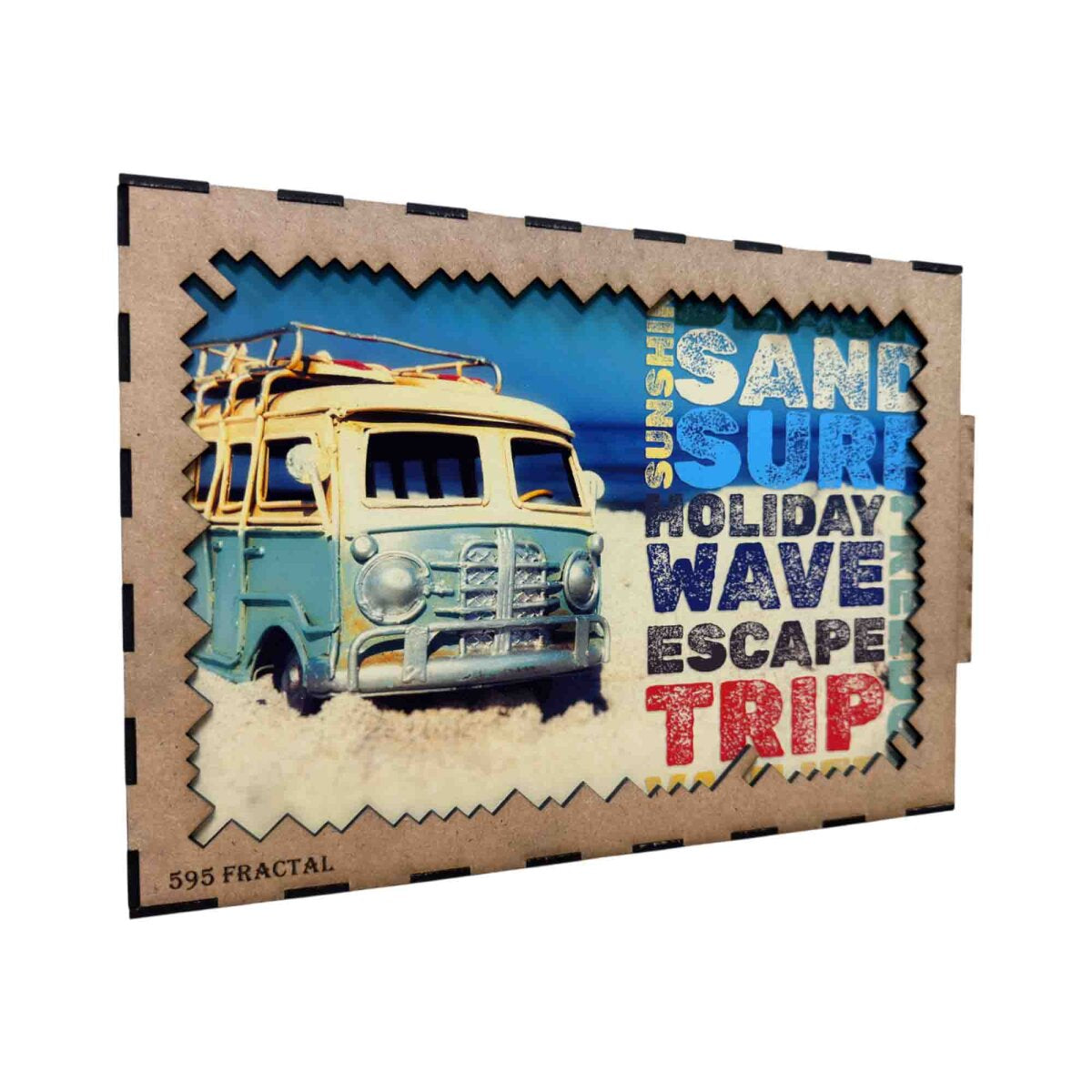 elbPUZZLE No. 69 - Vanlife - Fractal Edition XL (595 Teile)