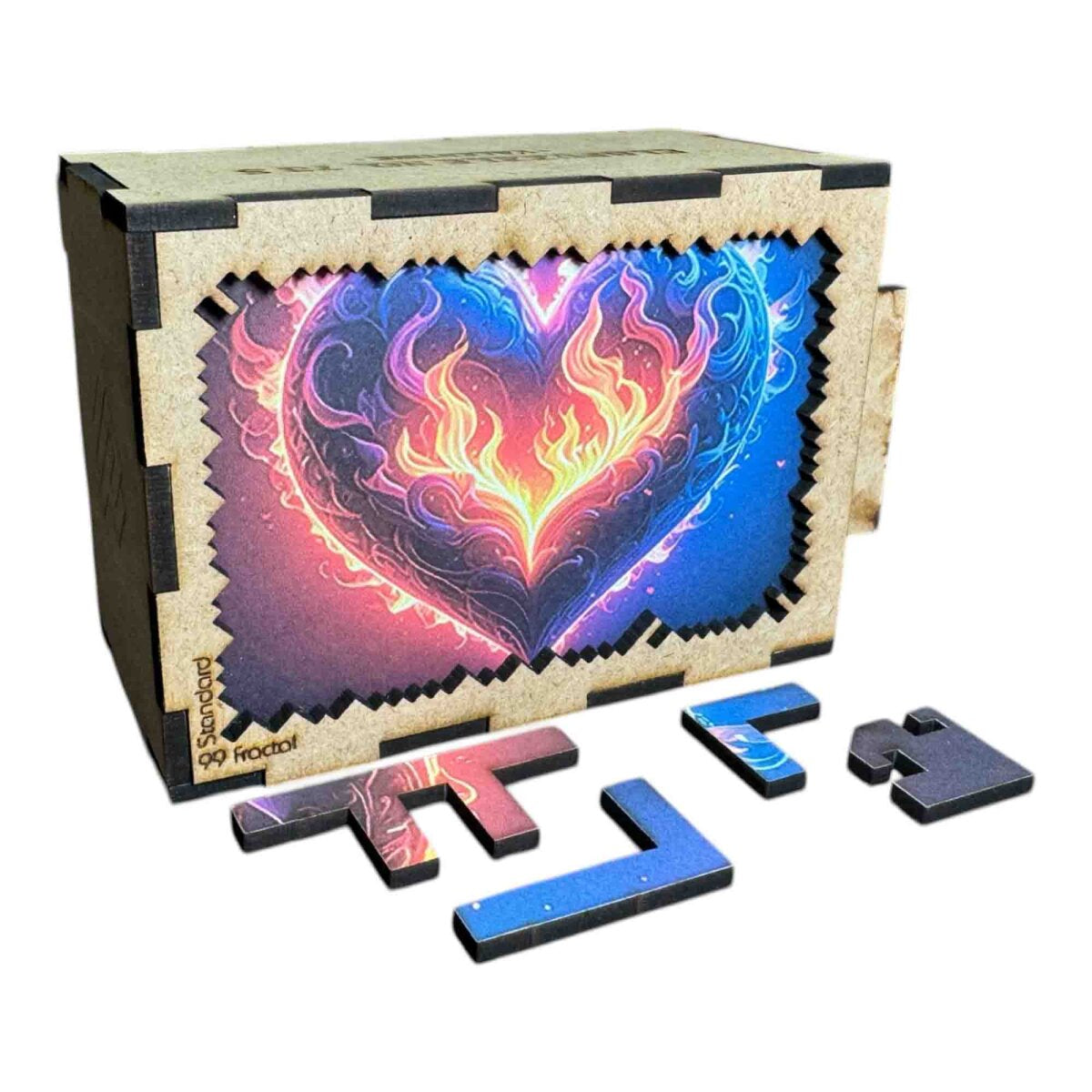 elbPUZZLE No. 73 - Valentine - Fractale Edition S / Standard / 15x21 cm / 99 Teile
