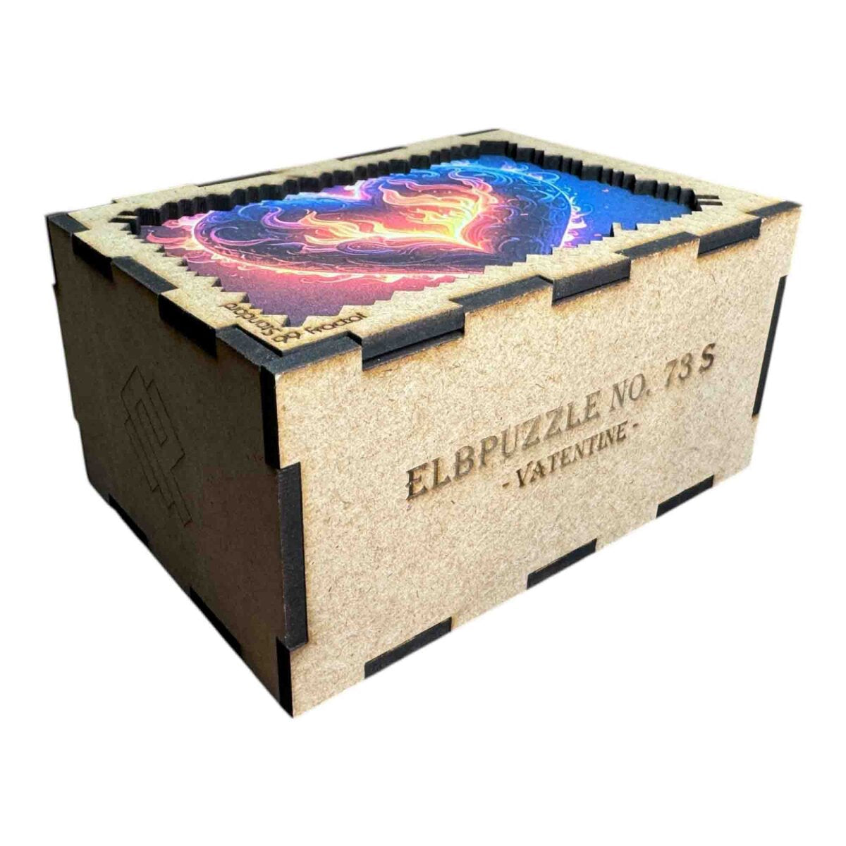 elbPUZZLE No. 73 - Valentine - Fractale Edition S / Standard / 15x21 cm / 99 Teile