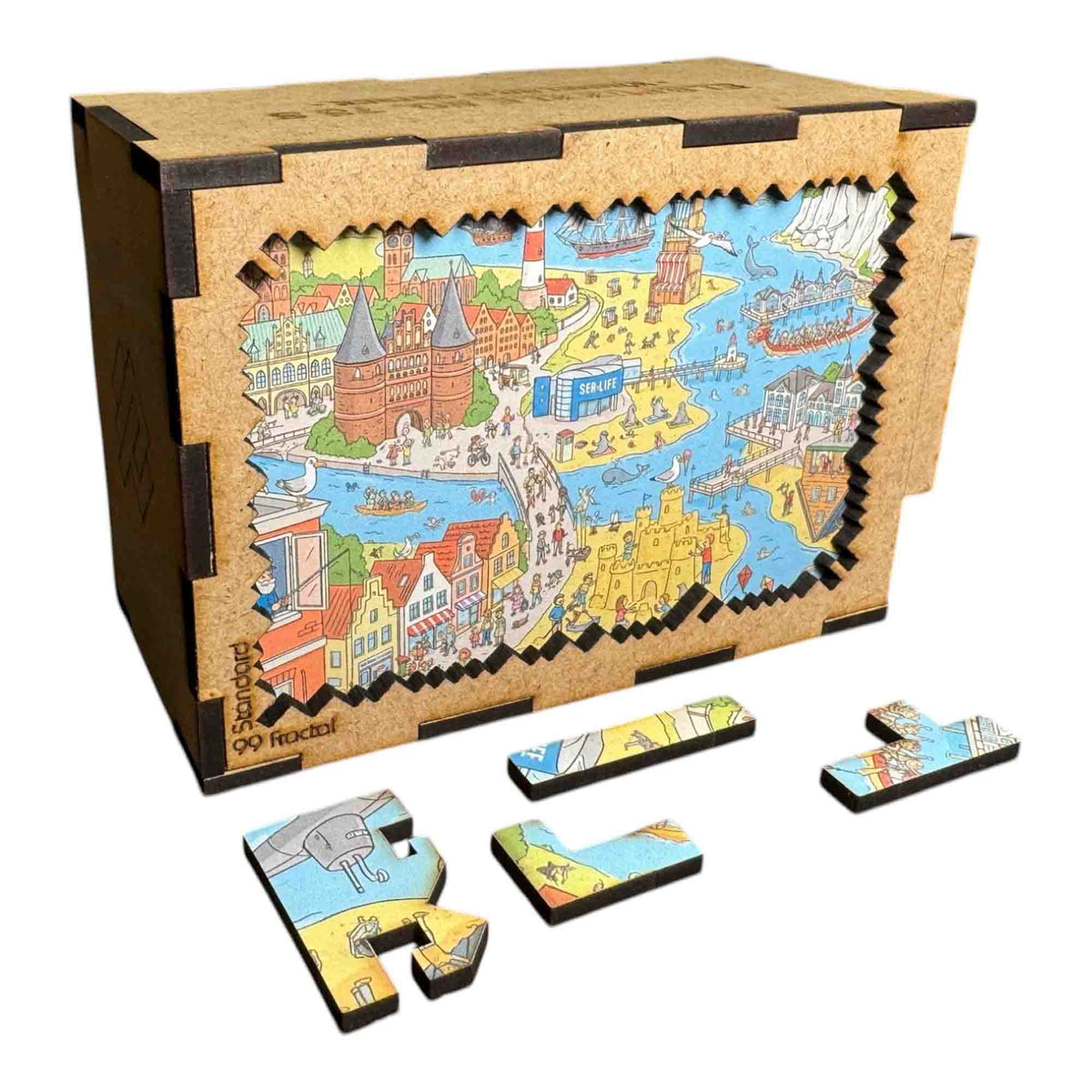 elbPUZZLE No. 75 - Wimmelbild: Ostsee - Fractale Edition