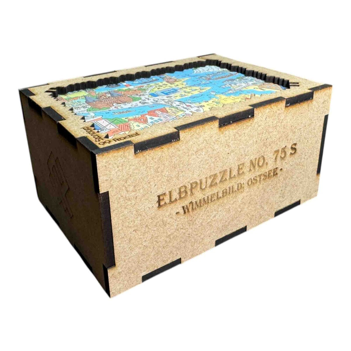 elbPUZZLE No. 75 - Wimmelbild: Ostsee - Fractale Edition S / Standard / 15x21 cm / 99 Teile